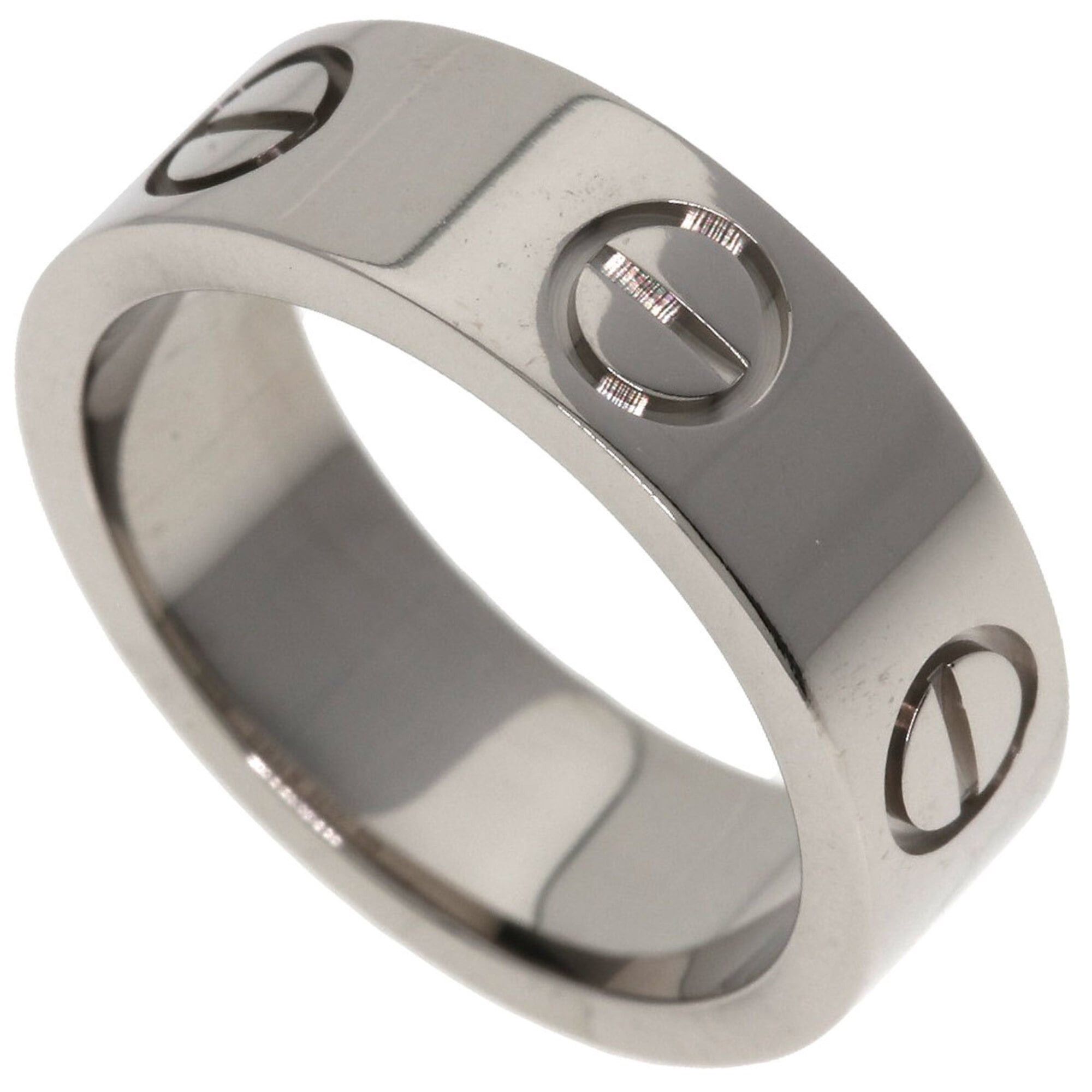 Cartier Cartier Love Ring #47, 18K White Gold, Women's Ring, CARTIER Size ONE SIZE - 1 Thumbnail
