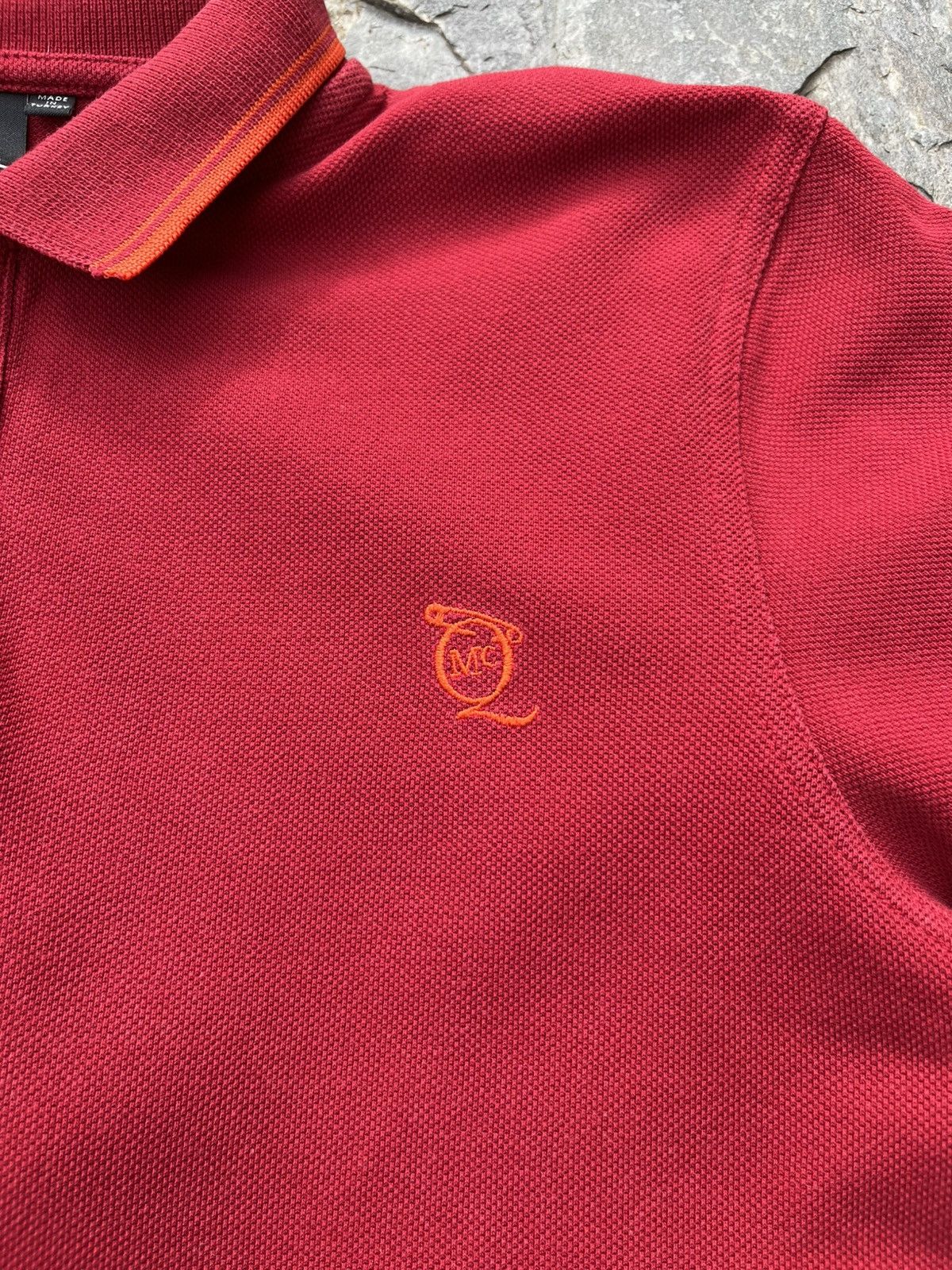 Alexander McQueen × Designer Alexander McQueen MCQ pin chest logo polo t-shirt tee Size US M / EU 48-50 / 2 - 9 Thumbnail
