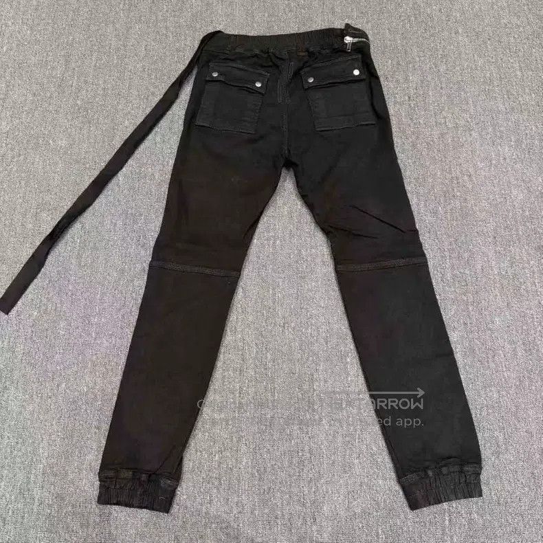 Rick Owens RICK OWENS size S Black Curved Knife Zipper Ribbon Jeans Size US 27 - 2 Thumbnail