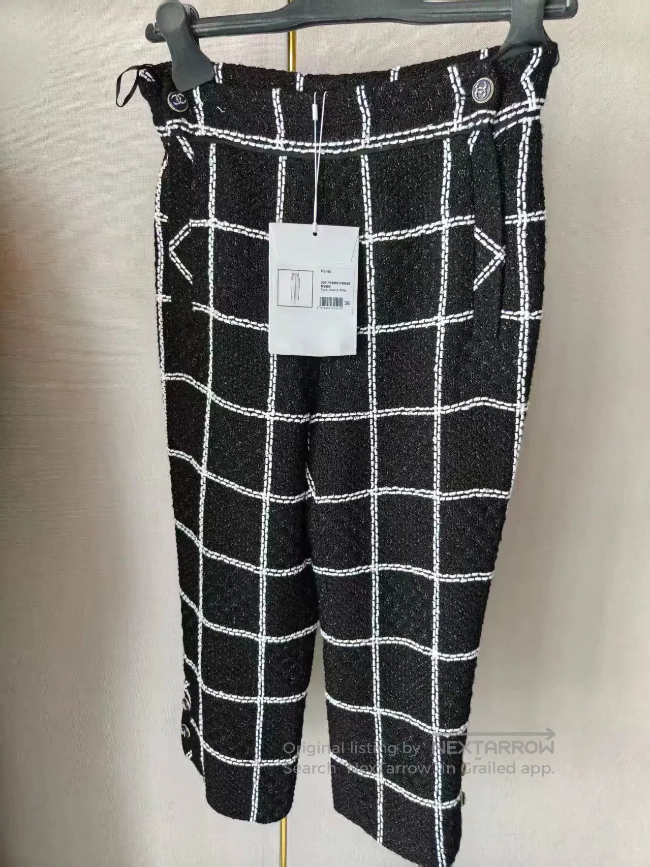Chanel Chanel Checkered Cropped Pants. Size 31" - 1 Thumbnail