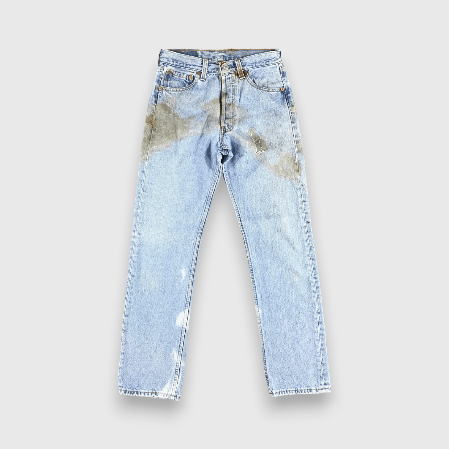 Levi's × Vintage 90s Vintage Dirty Light Wash Levis 501 Jeans-J1741 Size US 26 / EU 42 - 1 Thumbnail