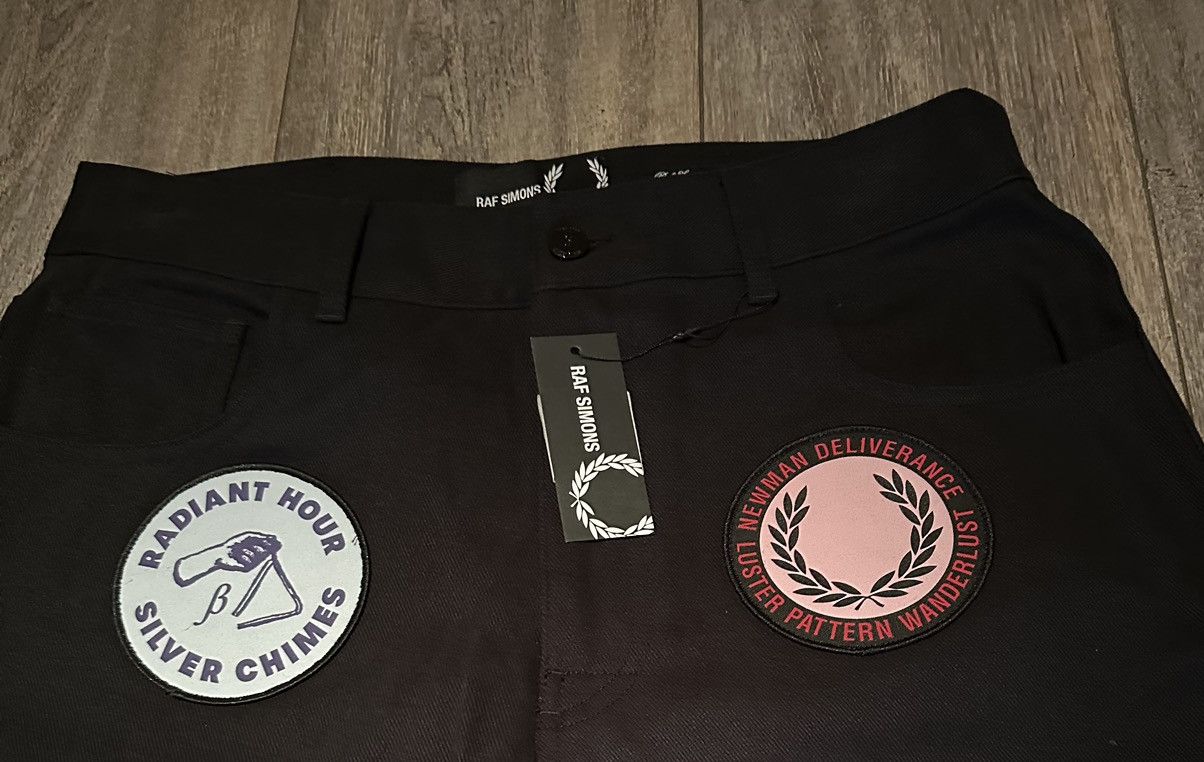 Fred Perry × Raf Simons Brand New Fred Perry Raf Simons Wide Black Jeans Size 34 Size US 34 / EU 50 - 3 Thumbnail
