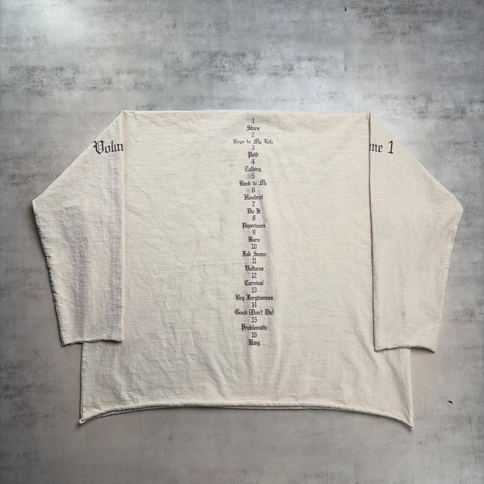 Yeezy Yeezy Vultures Volume Album Merch Long Sleeve Cropped Shirt Size US M / EU 48-50 / 2 - 2 Thumbnail