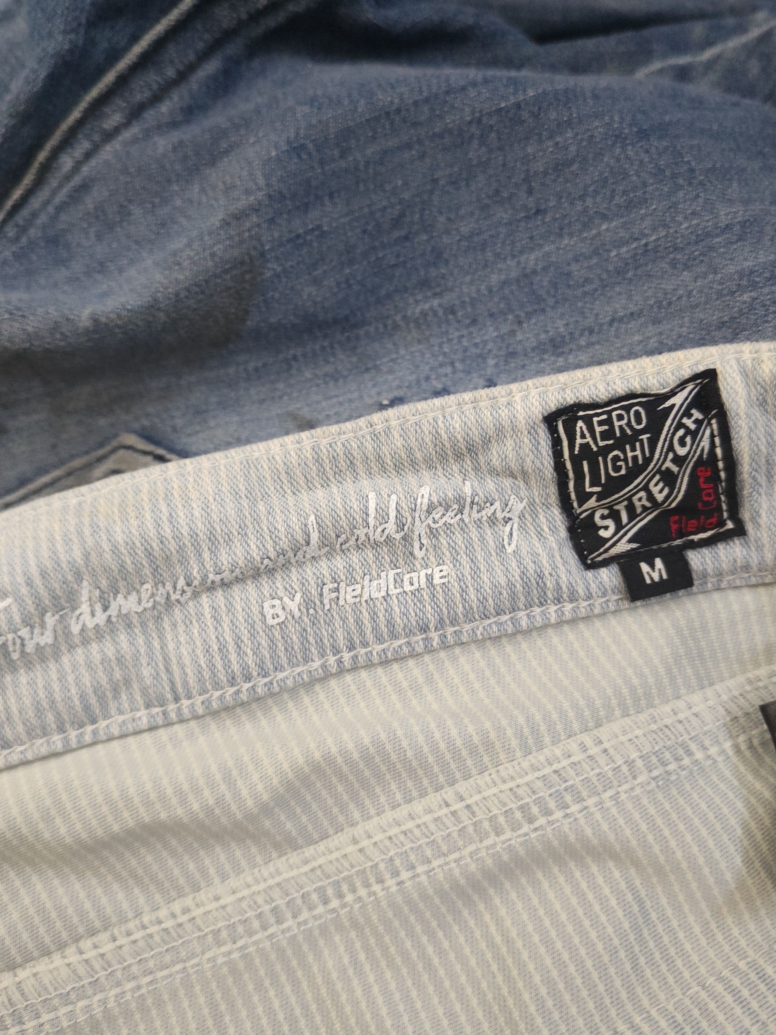 Japanese Brand FieldCore Light Blue Distressed Soft Jeans #W2006 Size US 31 - 13 Thumbnail