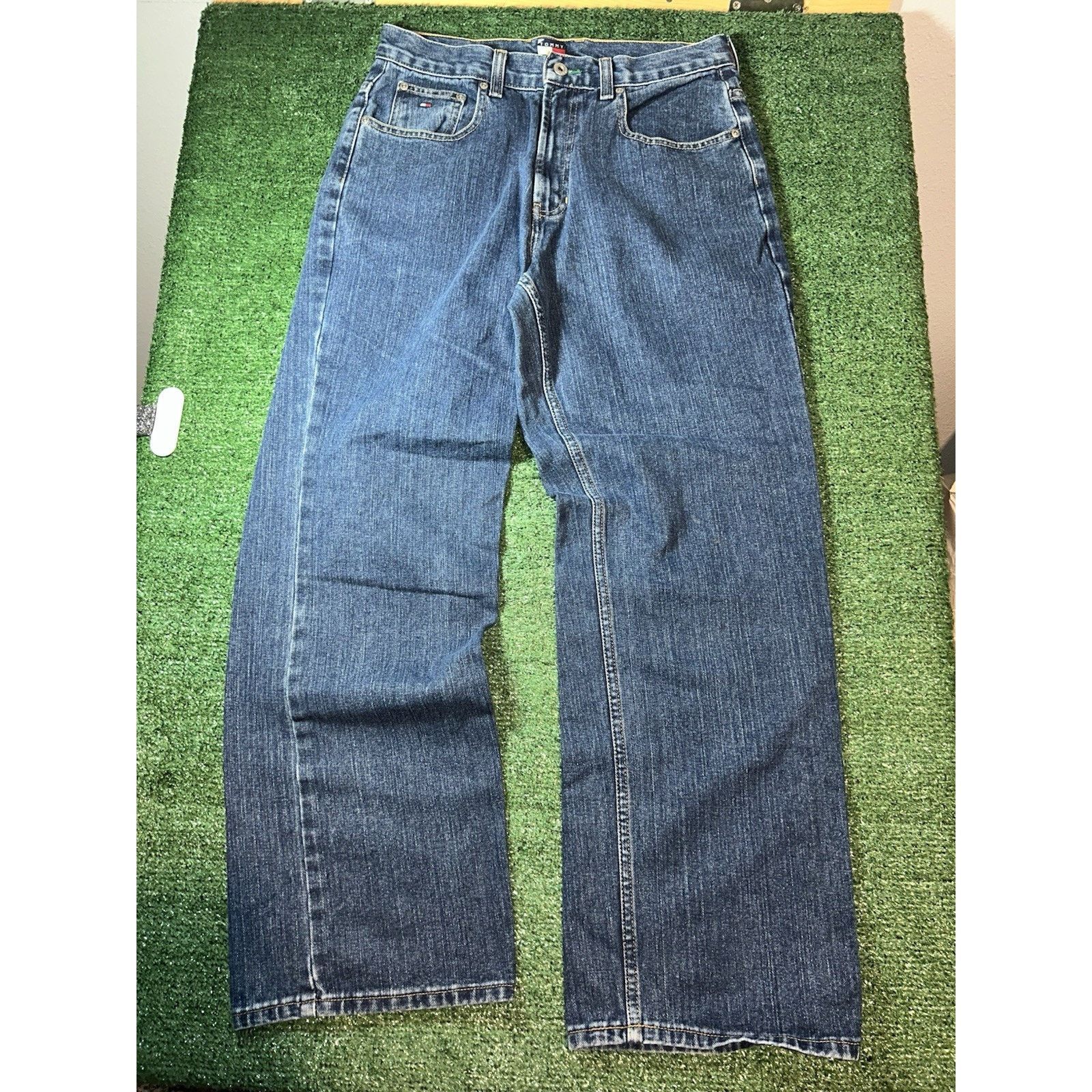 Tommy Hilfiger Vintage Tommy Hilfiger Jeans Men 31x32 Fit Baggy Y2K Size US 31 - 7 Thumbnail