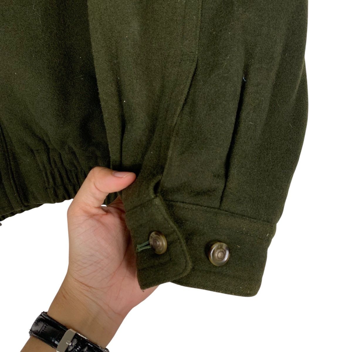 Japanese Brand Borg wool And Cashmere Bomber Jacket Size US M / EU 48-50 / 2 - 13 Thumbnail