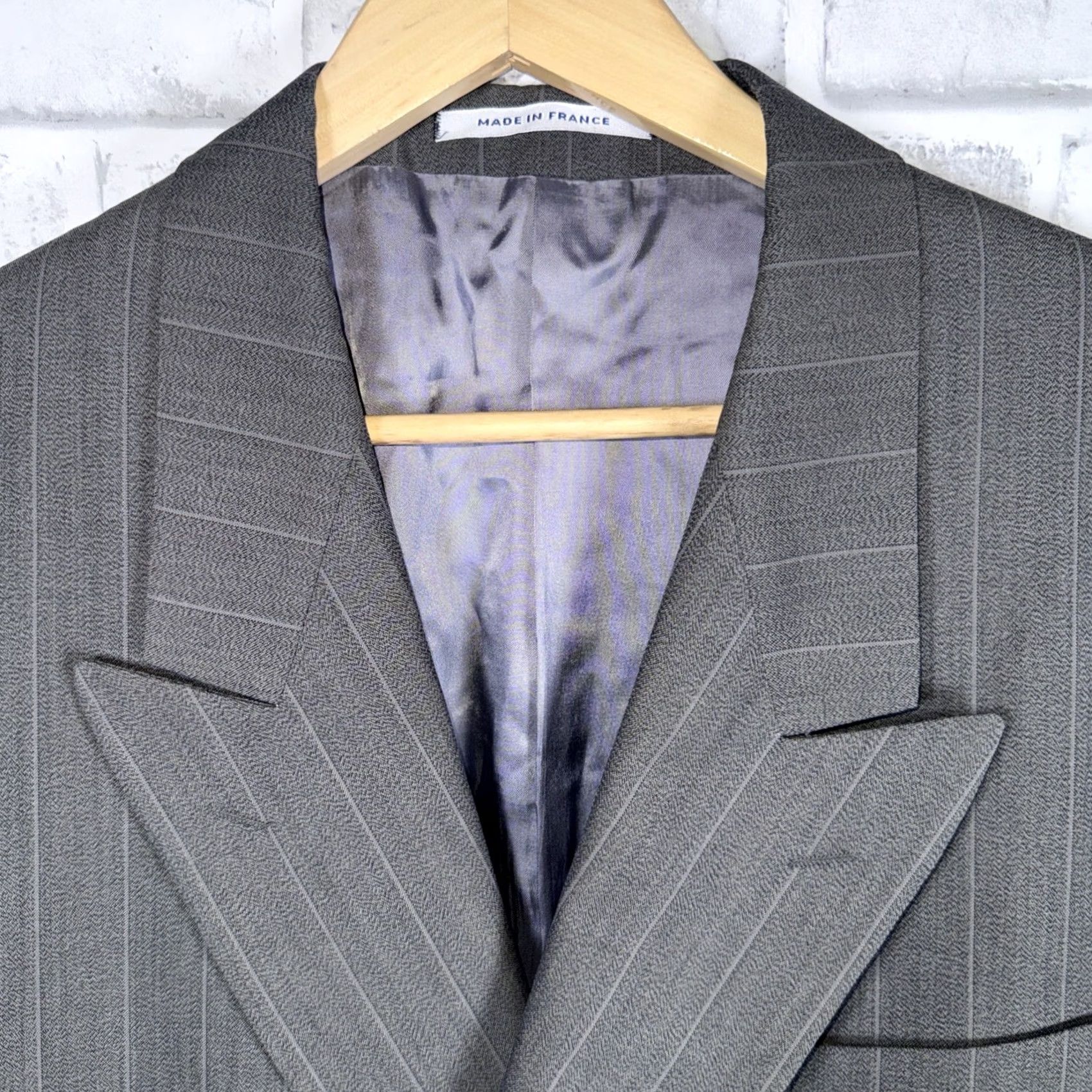 Yves Saint Laurent VINTAGE Yves Saint Laurent Gray Wool Double Breasted Sport Coat Mens Size 42 Size US XS / EU 42 / 0 - 2 Thumbnail