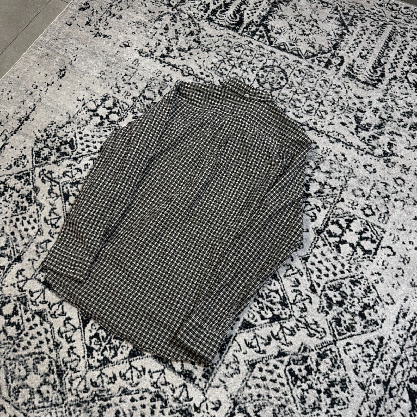 Vintage Vintage Unisex Gray Green Cotton Shirt Size L Oldmoney Size US L / EU 52-54 / 3 - 9 Thumbnail