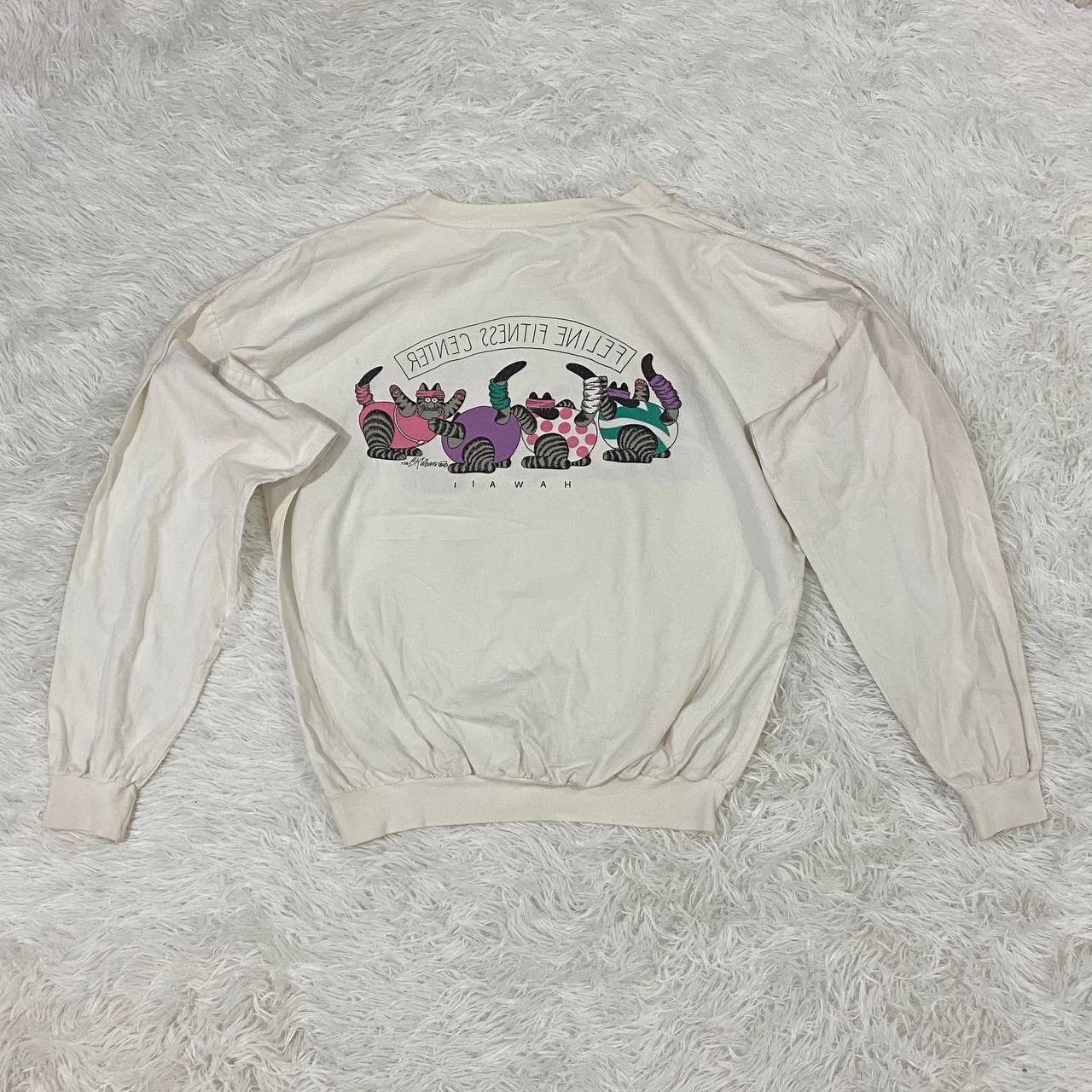 Other Vintage Bkliban cat hawaii mirror print sweater Size US M / EU 48-50 / 2 - 2 Thumbnail
