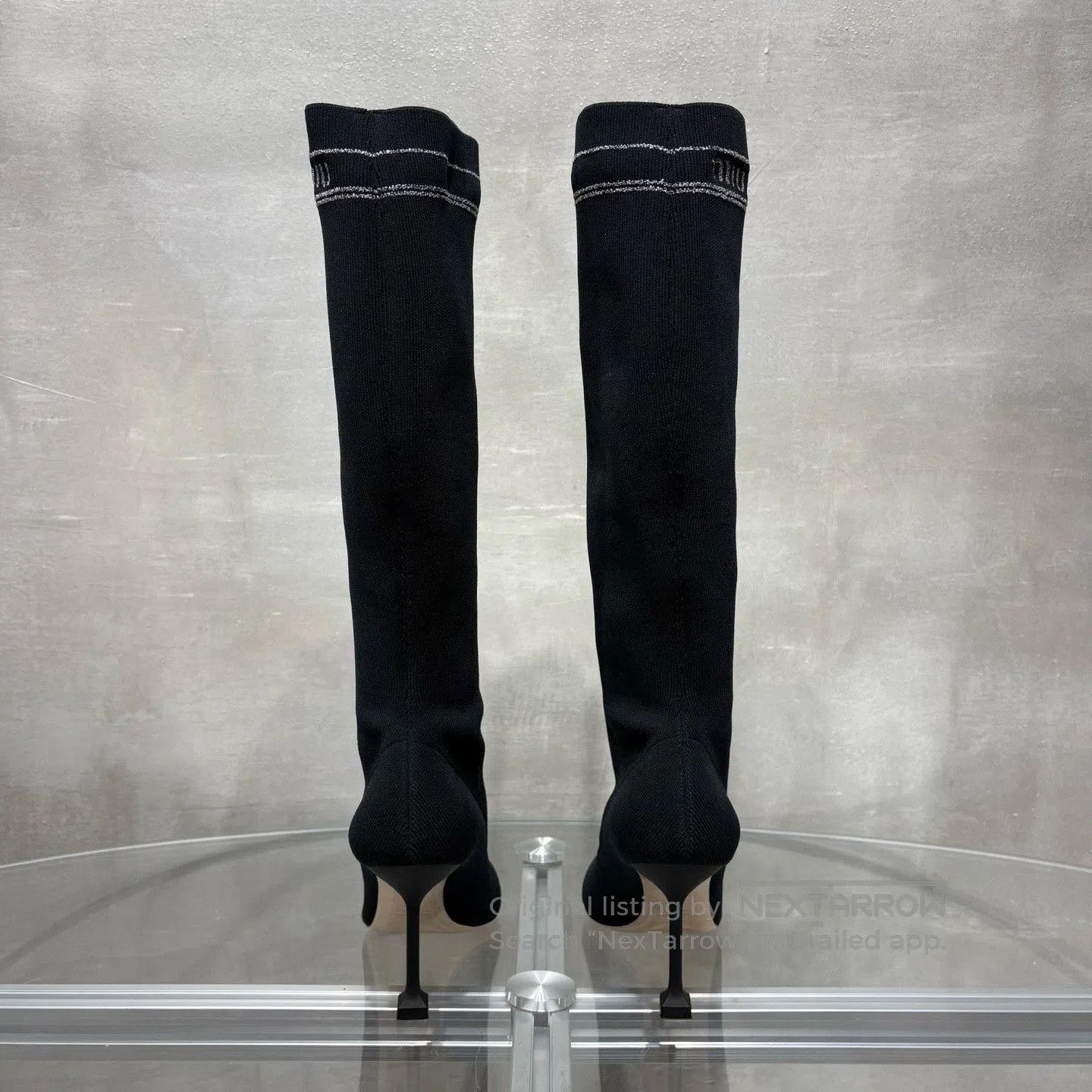 Miu Miu Miu Miu Black Over-the-Knee Boots. Size US 6 / IT 36 - 6 Thumbnail