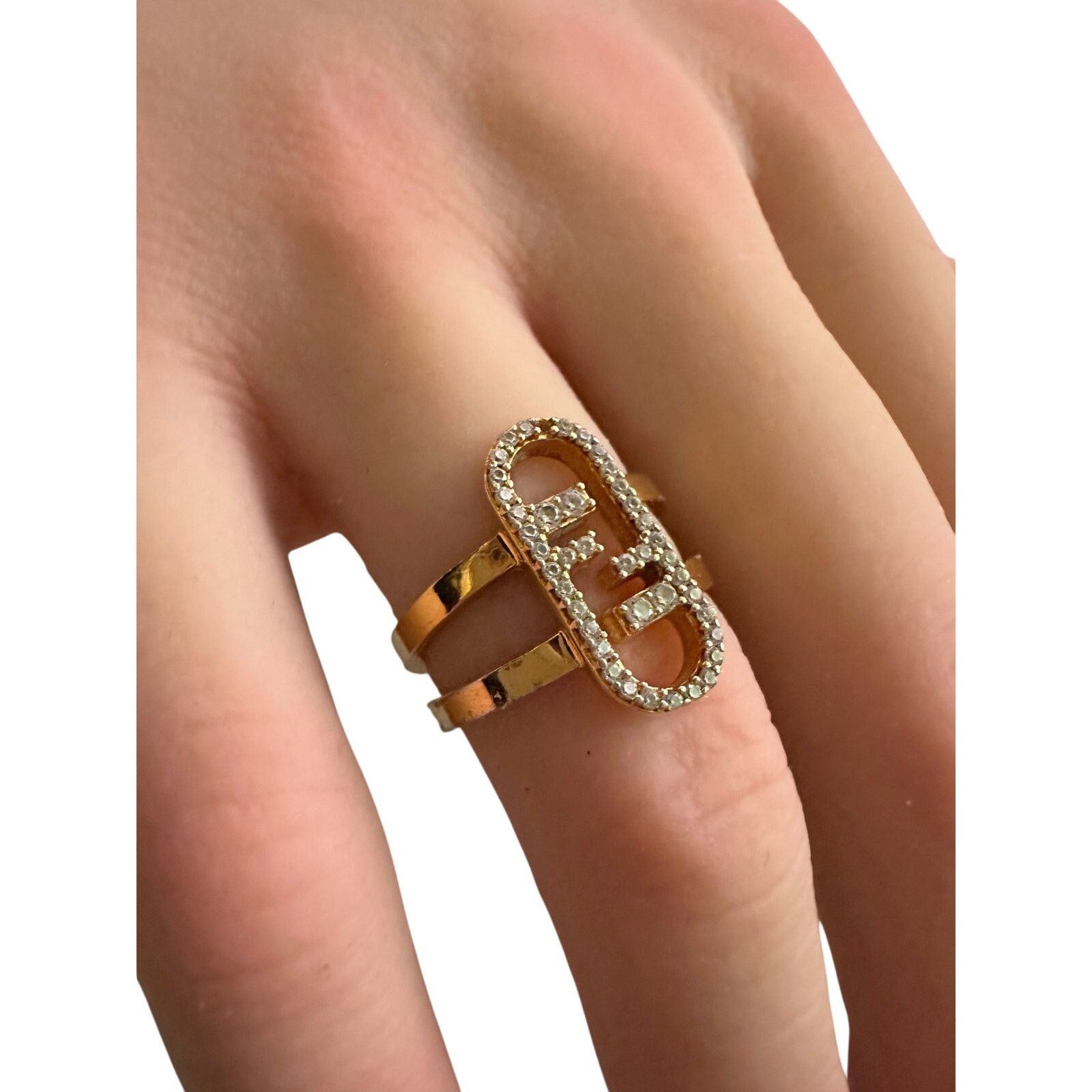 Fendi FENDI O'Lock Ring in magnetic close box - Size 6 Size ONE SIZE - 12 Thumbnail