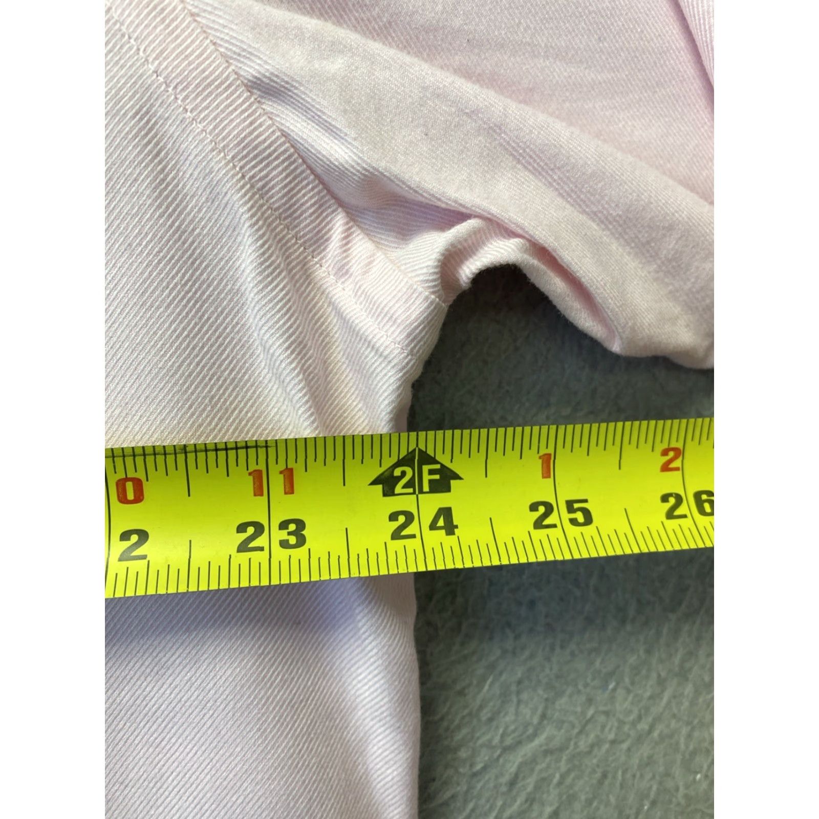 Lorenzo Uomo Lorenzo Uomo Dress Shirt Pink Men 17 34/35 Solid Long Sleeve Button 100% Cotton Regular Classic Designer Mens Size 46R - 4 Thumbnail
