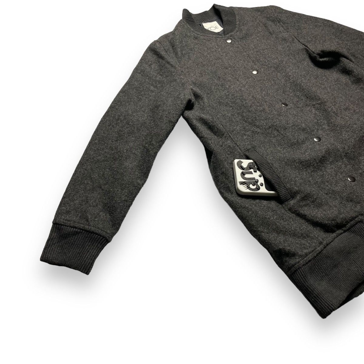 Japanese Brand 🇯🇵 KOE BUTTON UP LONG WOOL VARSITY JACKET Size US M / EU 48-50 / 2 - 6 Thumbnail