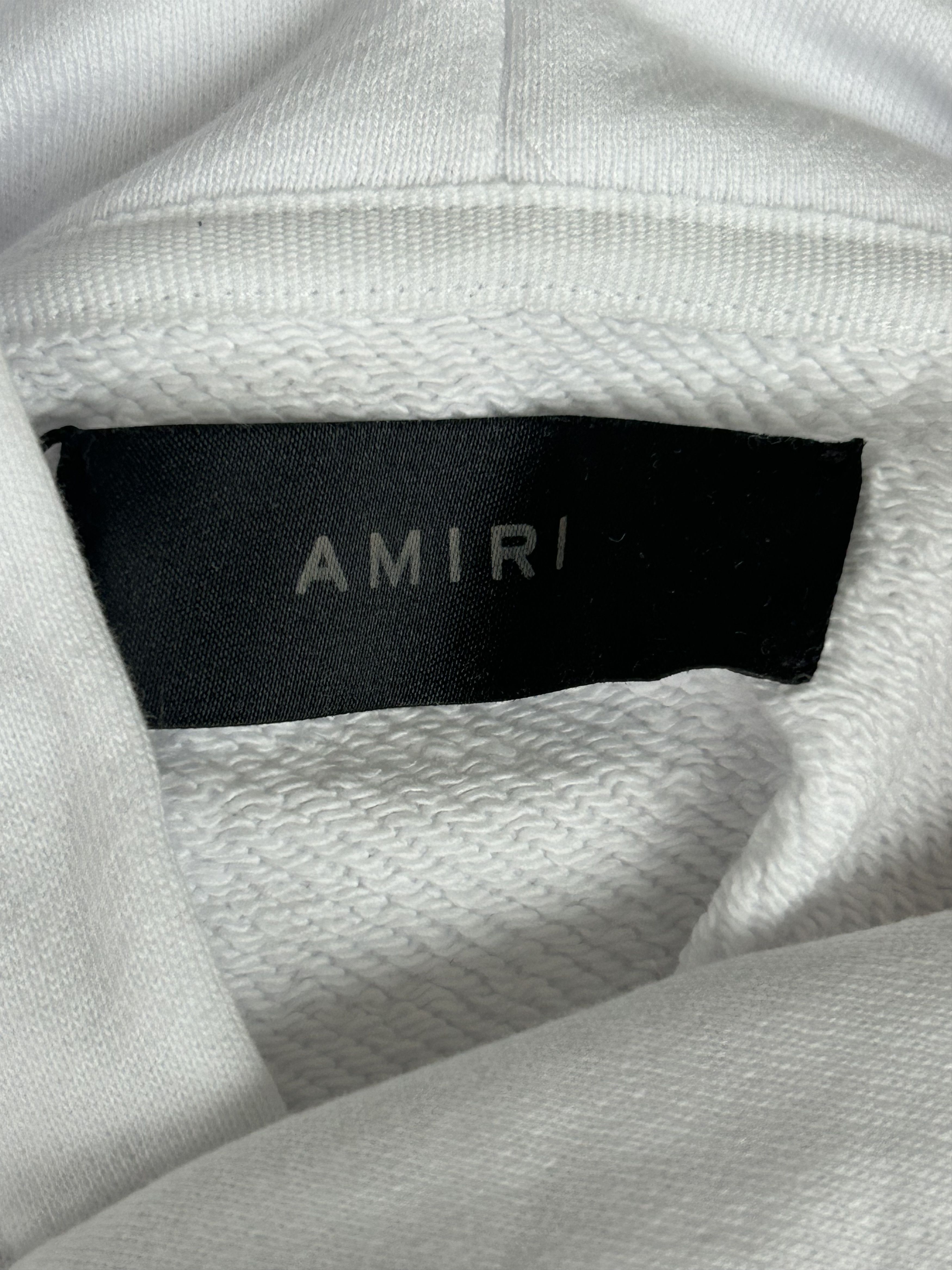 Amiri Amiri White Floral Logo Hoodie Size US XXL / EU 58 / 5 - 3 Thumbnail