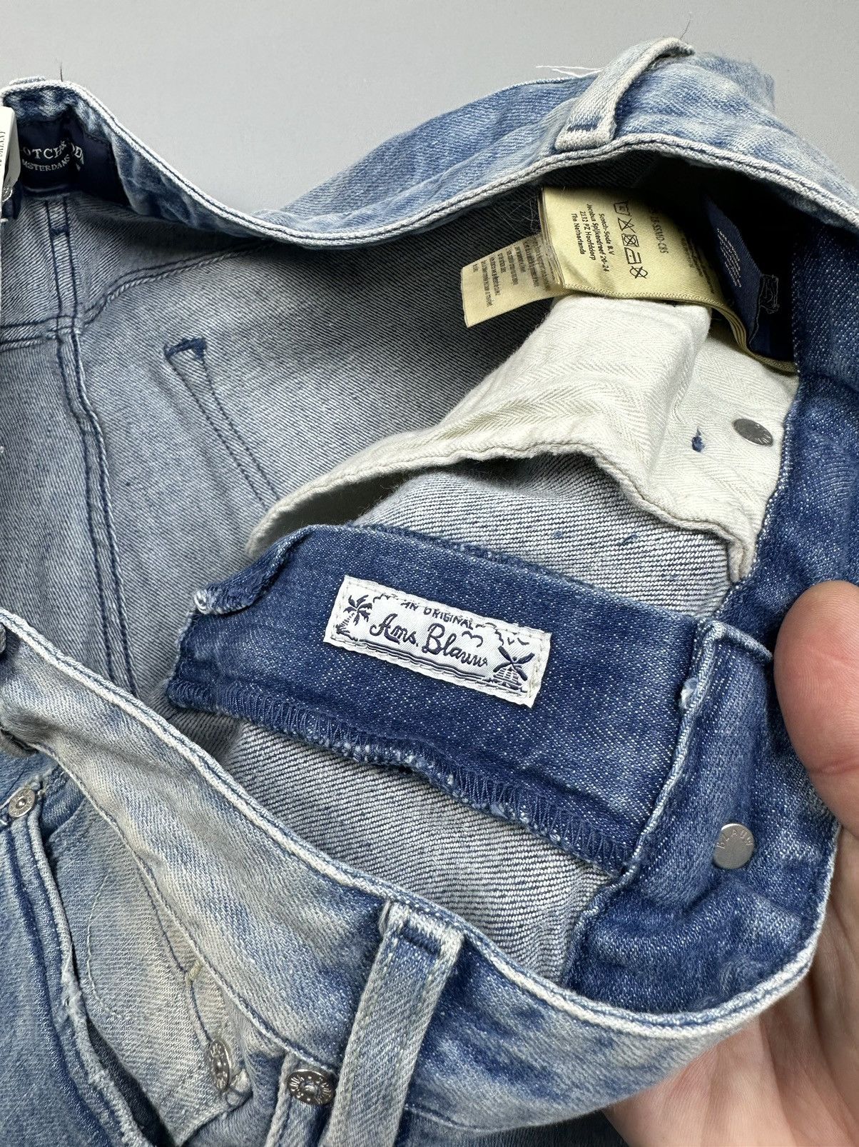 Scotch & Soda Scotch&Soda Rip Style Washed blue outside seam style Size US 30 / EU 46 - 7 Thumbnail