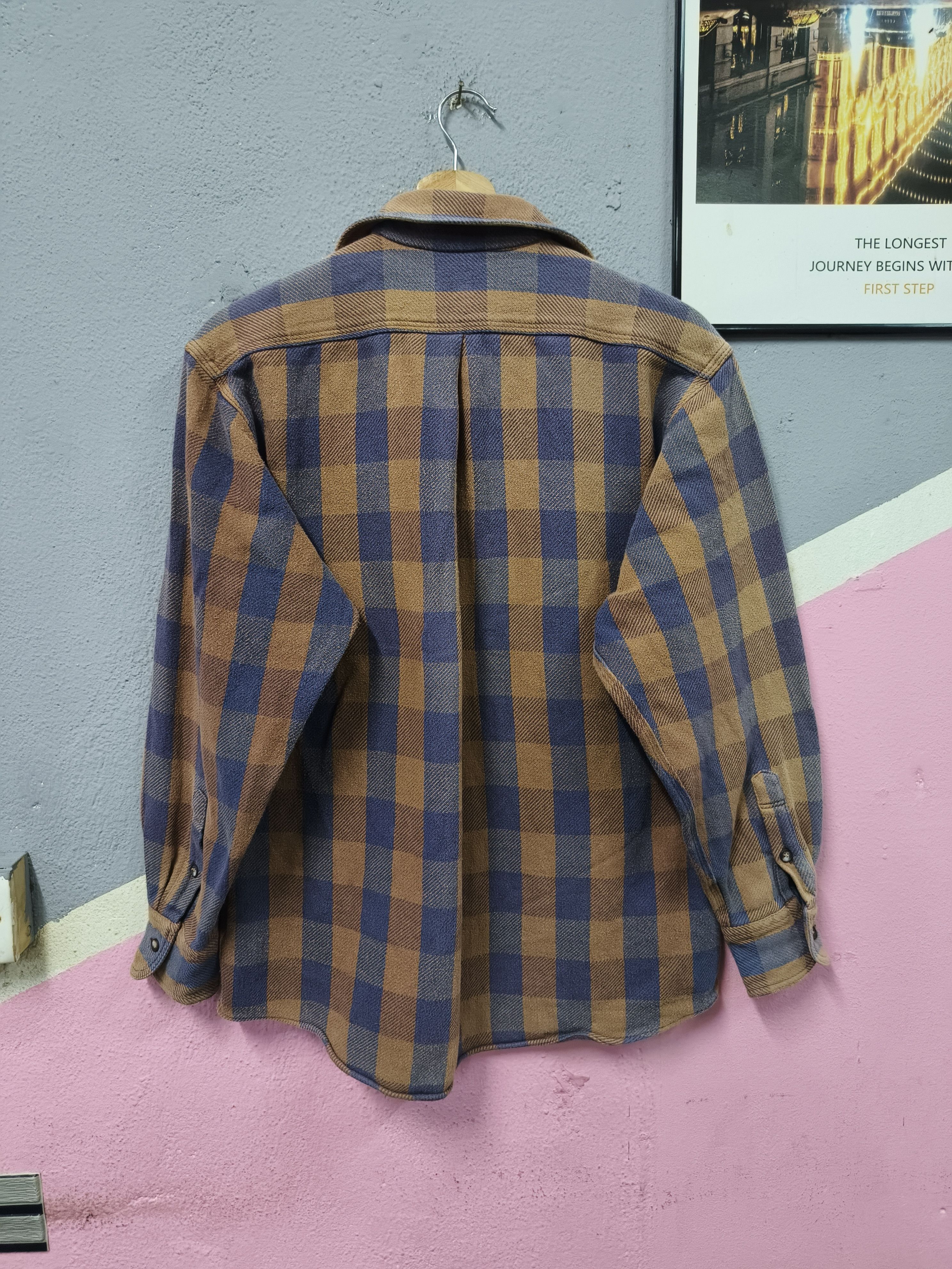 Kenzo VTG KENZO PARIS PLAID SHIRT BUTTON UP SUN FADED Size US M / EU 48-50 / 2 - 3 Thumbnail