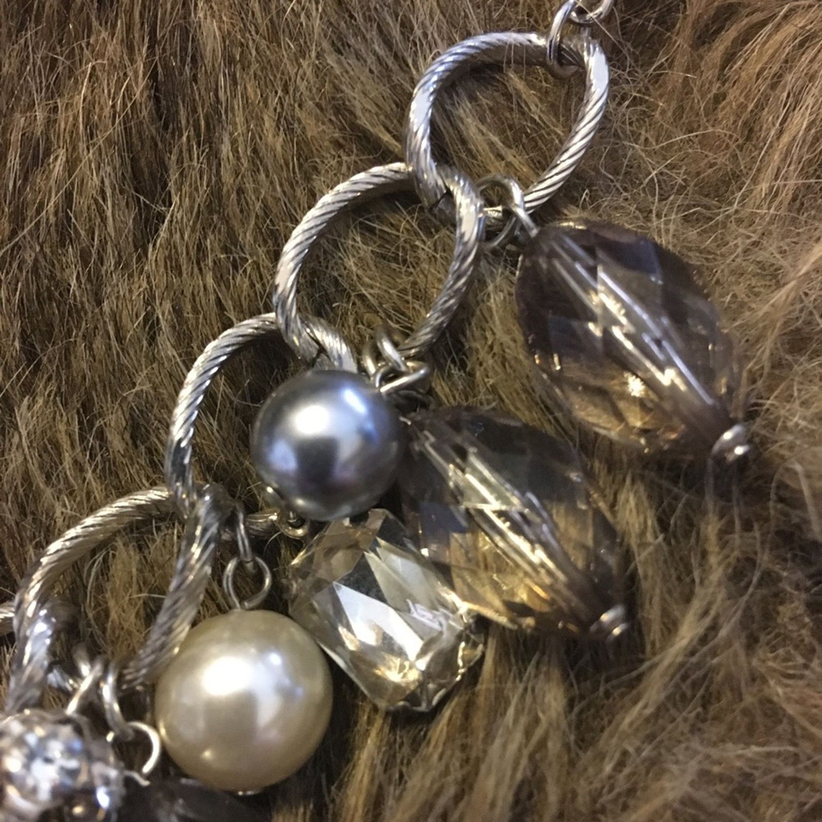 Jewelry Elegant baubles and pearls silver tone necklace Size ONE SIZE - 8 Thumbnail