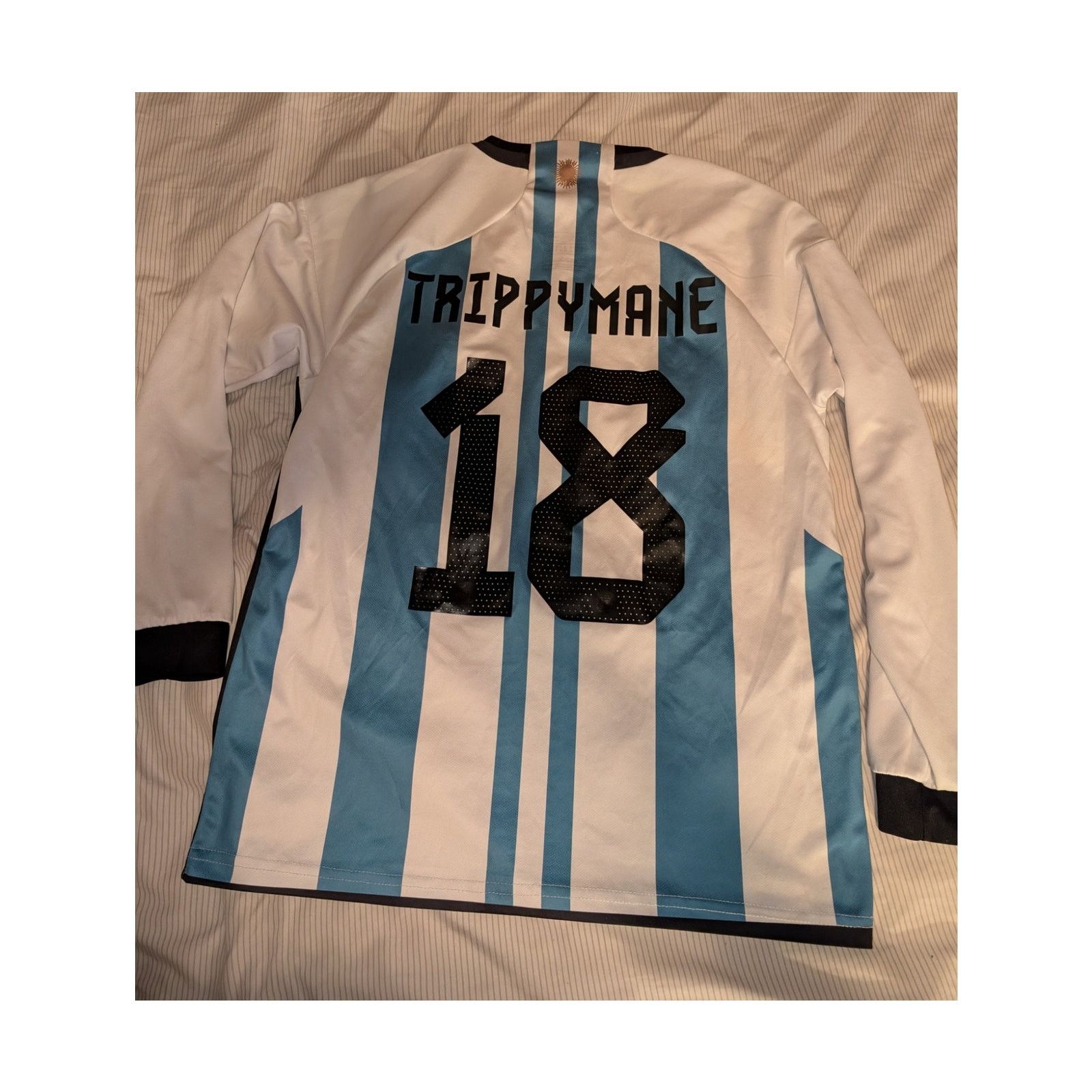 Adidas Adidas Argentina Soccer AFA Jersey XL Slim #18 Trippymane Size US XL / EU 56 / 4 - 2 Thumbnail