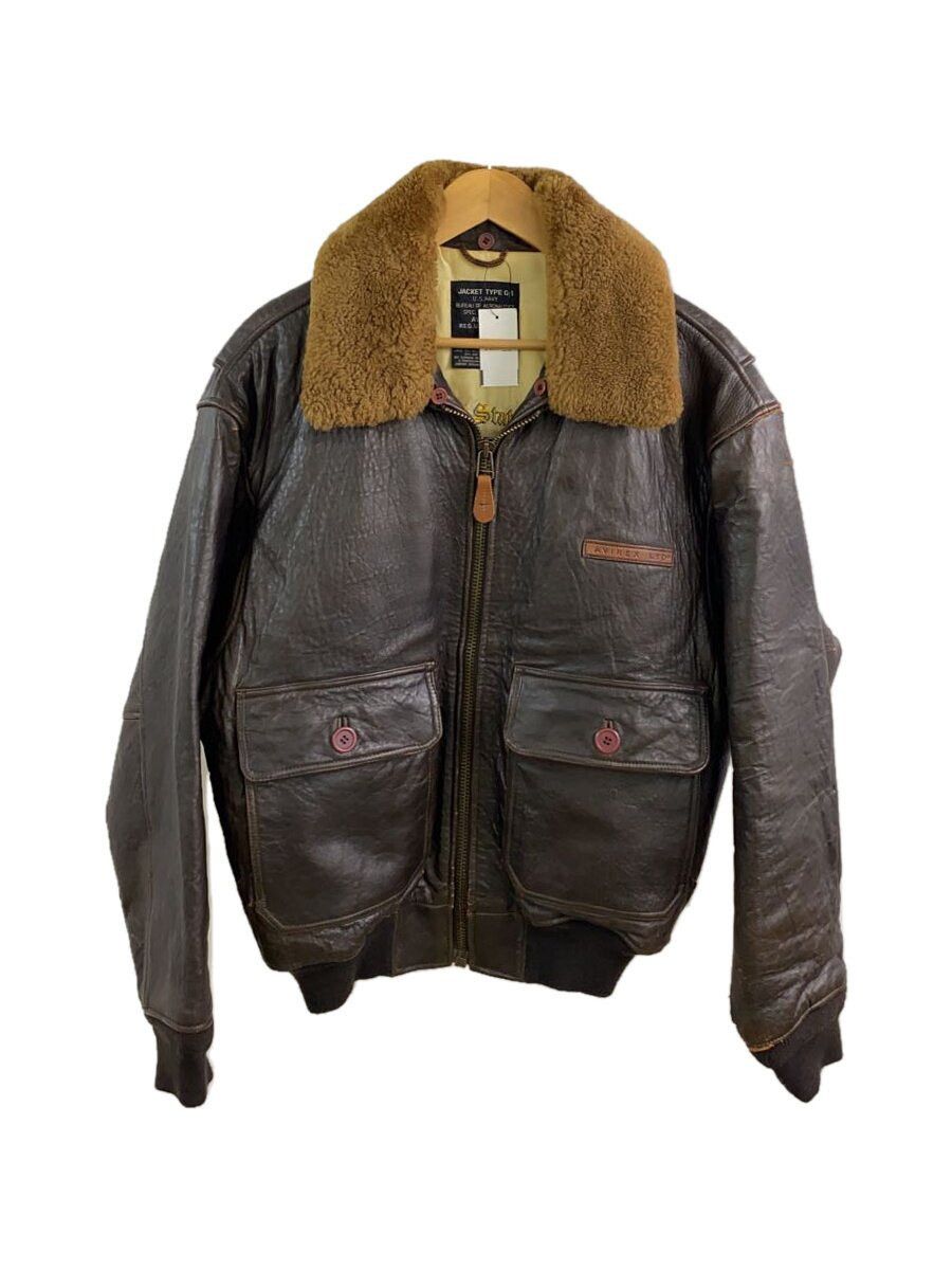 Avirex Avirex Deck Leather Flight Jacket Brown Size US M / EU 48-50 / 2 - 1 Thumbnail