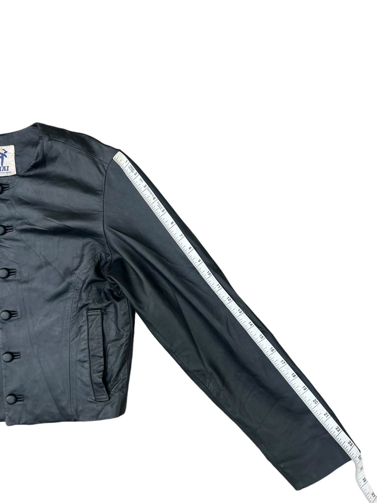 Hai Sporting Gear × Issey Miyake Vintage Hai Sporting Patina Sheepskin Leather Jacket Crop Size US M / EU 48-50 / 2 - 5 Thumbnail
