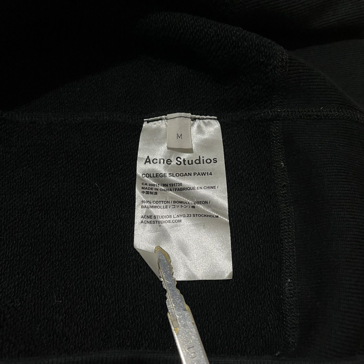 Acne Studios Acne Studios You First Bladee Black Sweater F/W 2014 Size US L / EU 52-54 / 3 - 6 Thumbnail