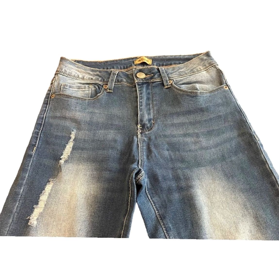 Vintage RAW 7 Jeans Distressed Skinny Jeans Stretch Denim Juniors Womens Size 28" / US 6 / IT 42 - 6 Thumbnail