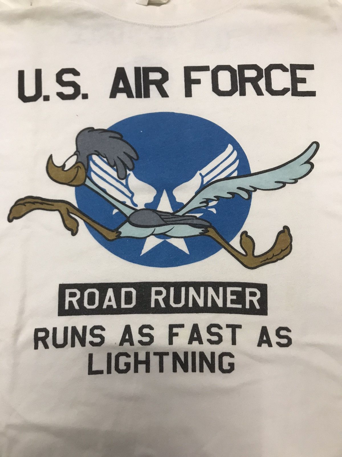 Cartoon Network × Vintage US AIR FORCE X ROAD RUNNER DISTRESS Size US L / EU 52-54 / 3 - 3 Thumbnail