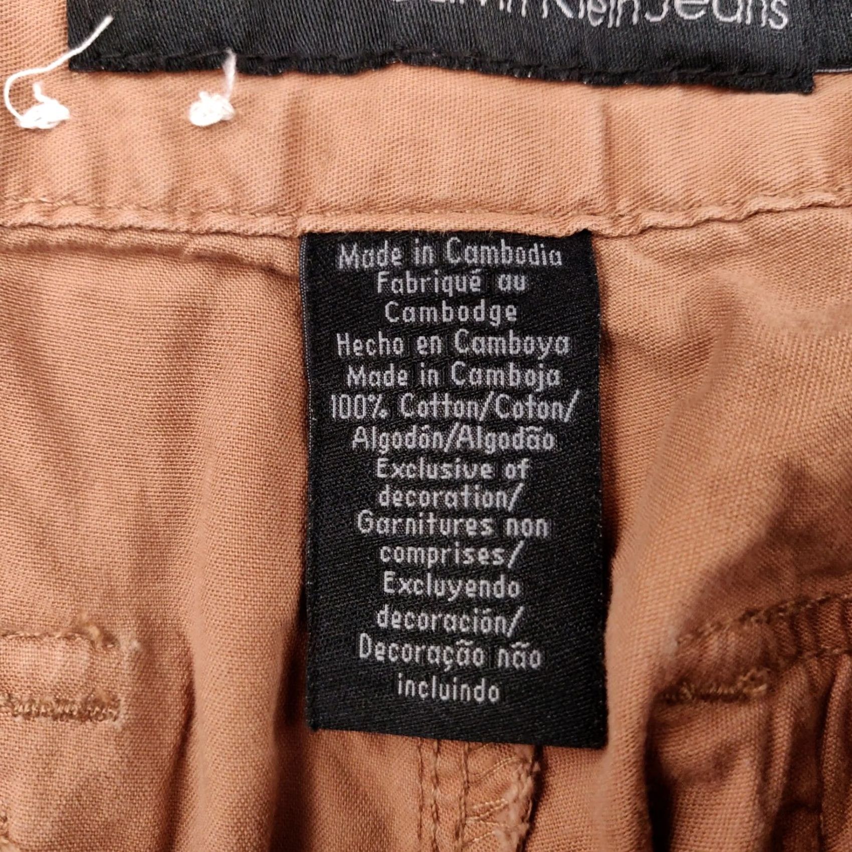 Calvin Klein Calvin Klein Pants Womens 4 Orange Chino Mid Rise Flat Front Cotton Canvas Size 27" / US 4 / IT 40 - 4 Thumbnail