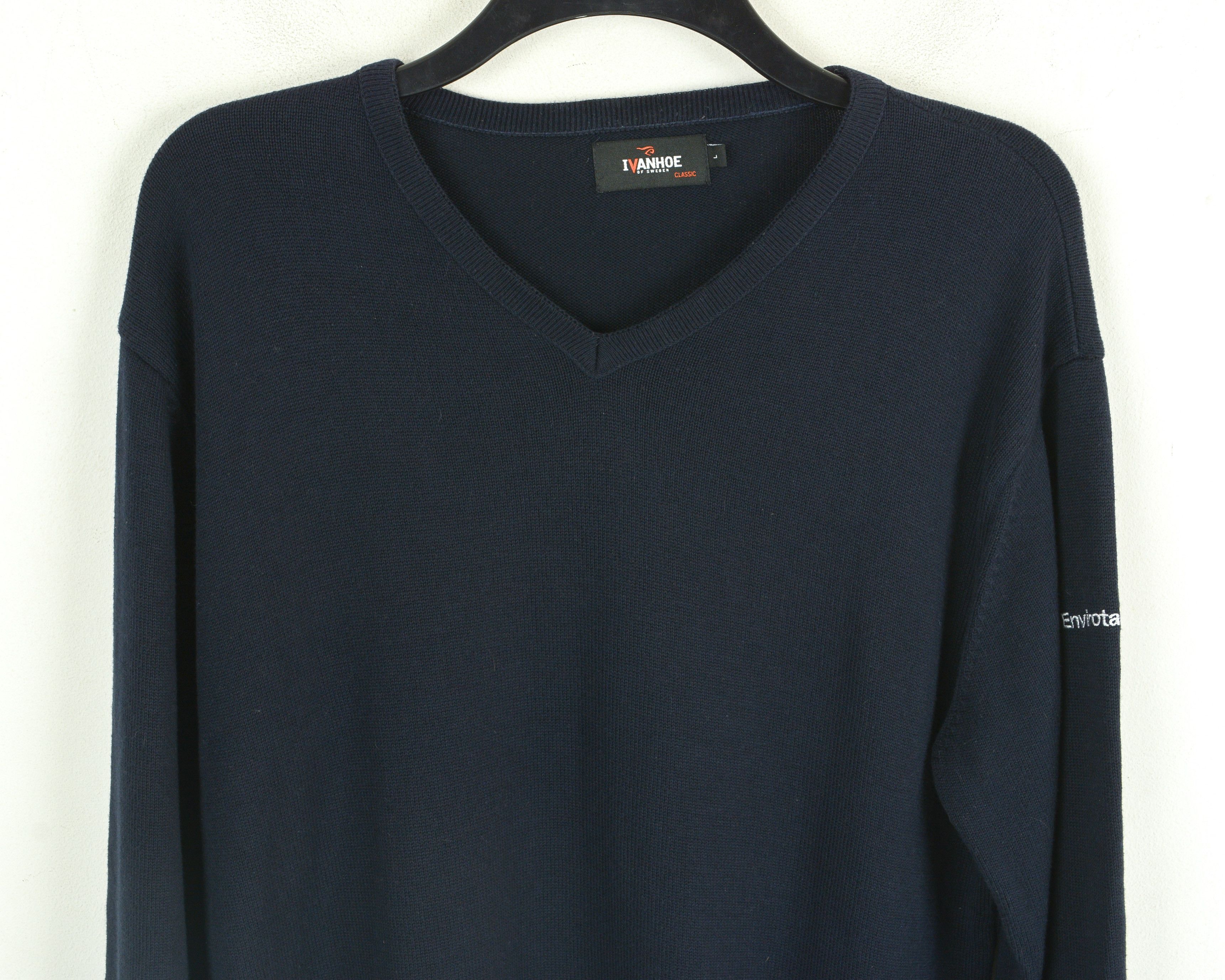 Other IVANHOE Envirotainer Jumper Pullover Sweater Knit V Neck Size US L / EU 52-54 / 3 - 2 Thumbnail