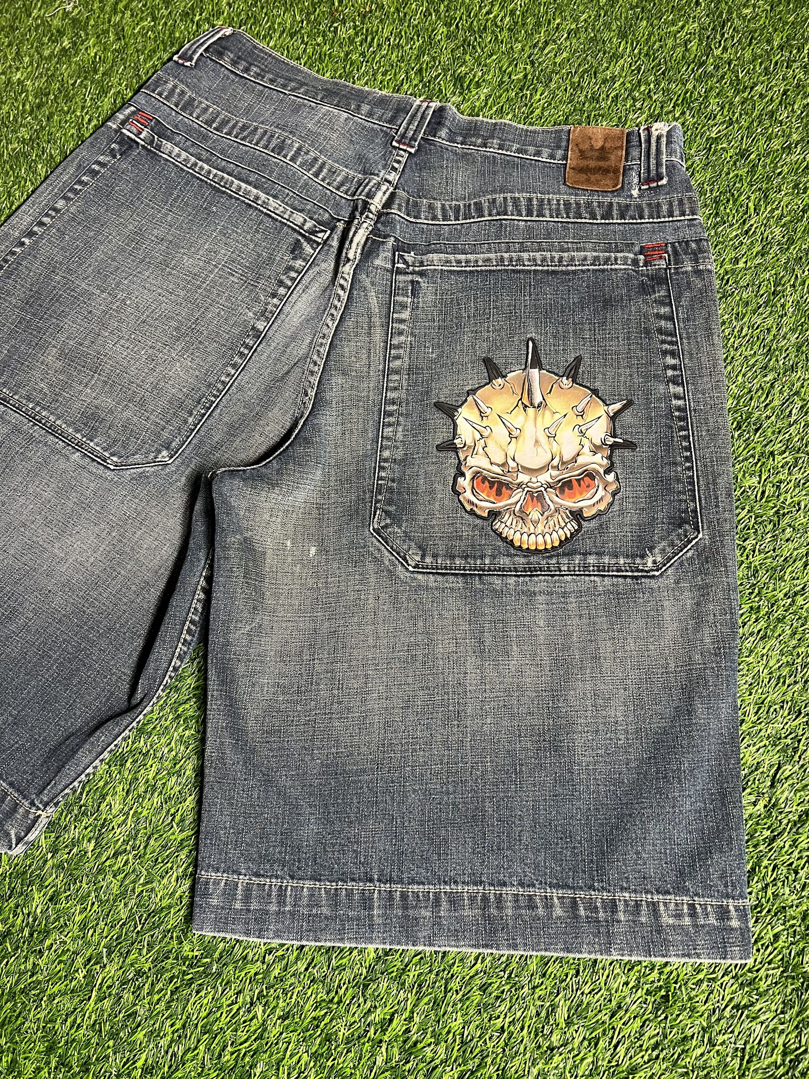 JNCO Vintage Y2K Jnco Skull Short Size US 36 / EU 52 - 1 Thumbnail