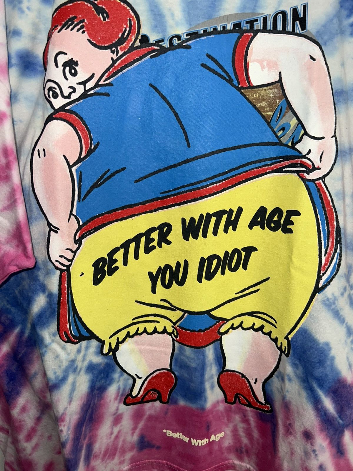 Better With Age Better With Age Frizzle Tie-Dye Pink Tee Size US XXL / EU 58 / 5 - 13 Thumbnail