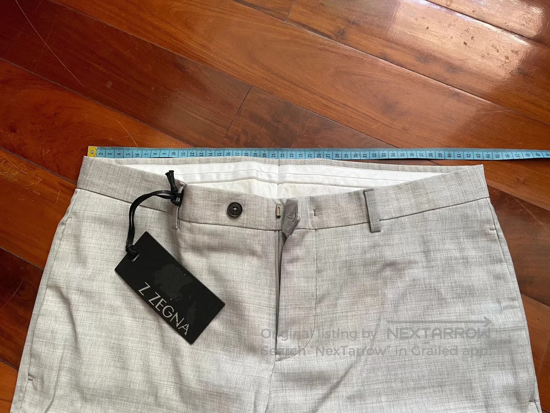Z Zegna Z Zegna Men's Gray Wool Trousers. Size US 32 / EU 48 - 8 Thumbnail