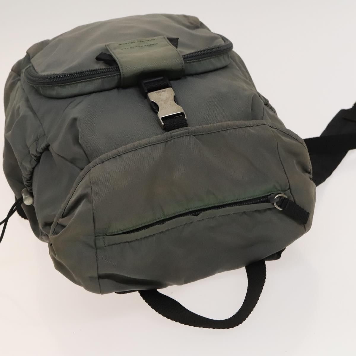 Prada PRADA Backpack Nylon Khaki Silver Size ONE SIZE - 6 Thumbnail