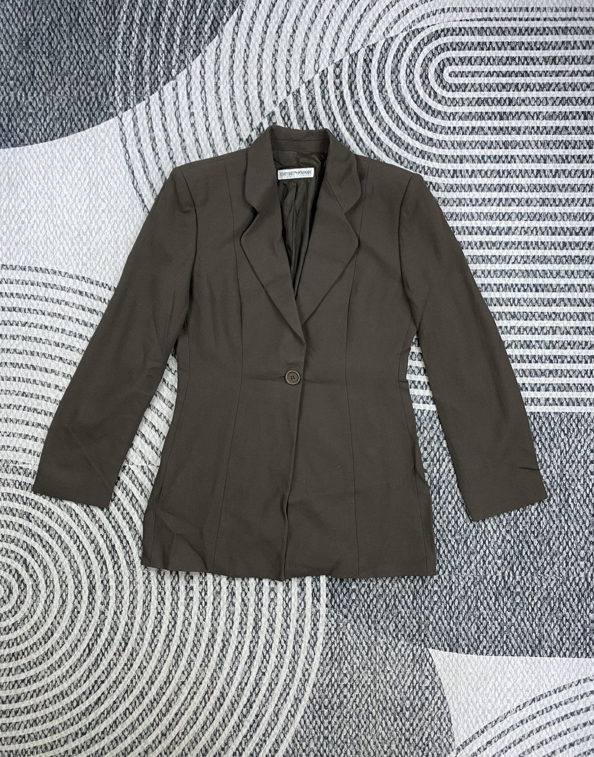 Emporio Armani Vintage Emporio Armani Single Button Blazer Style Jacket Size US S / EU 44-46 / 1 - 1 Thumbnail