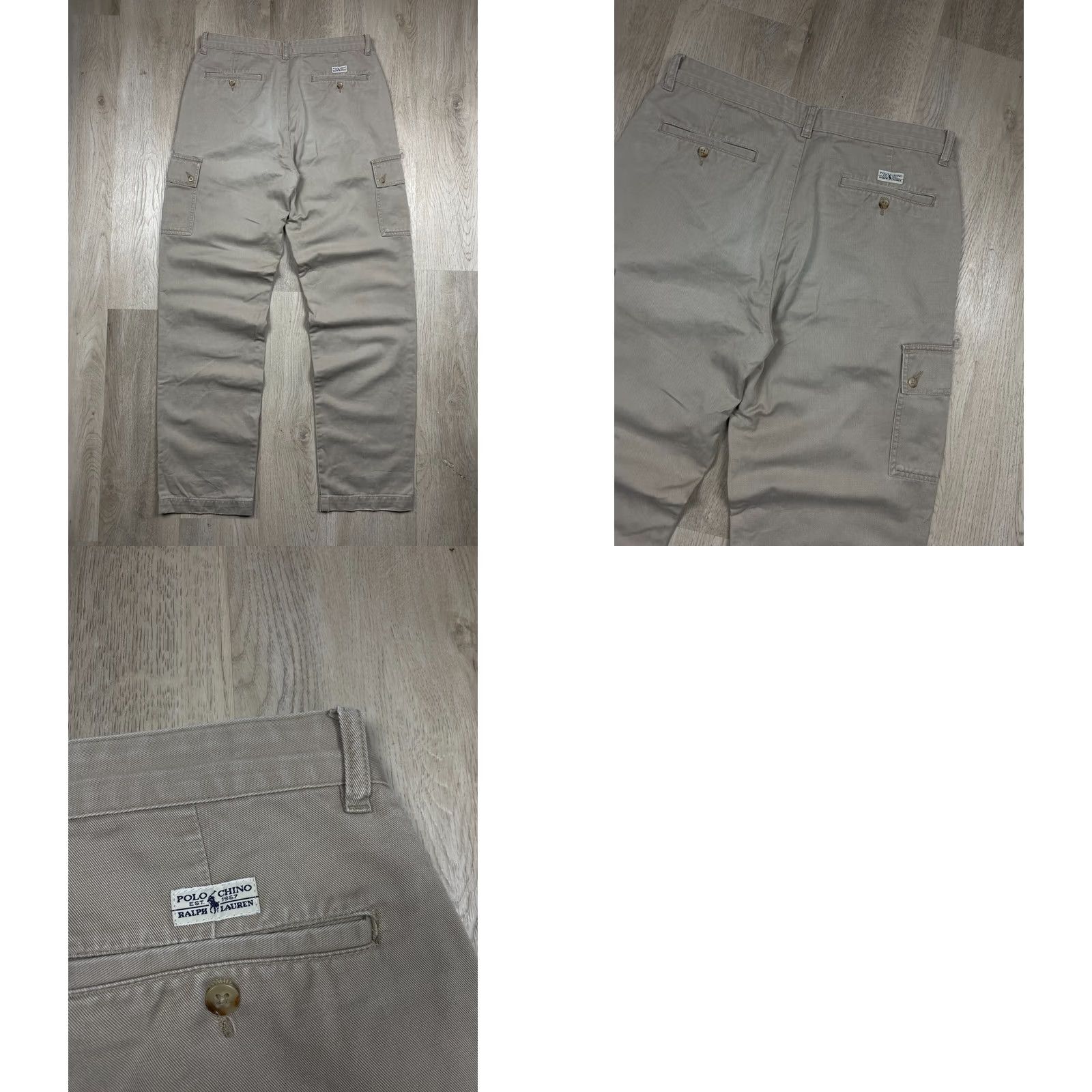 Polo Ralph Lauren Polo Ralph Lauren Mens Cargo Pants Size 34 Beige Multi Pockets Vintage Cargo Size US S / EU 44-46 / 1 - 8 Thumbnail