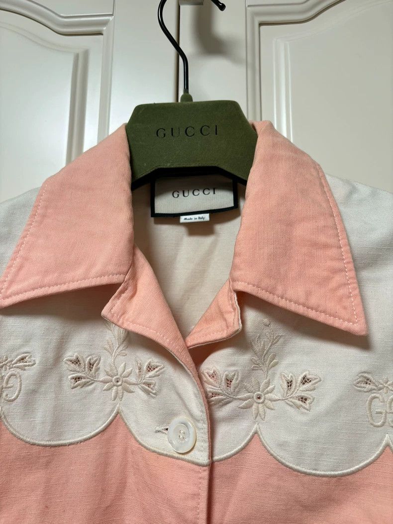 Gucci GucciLight pink with beige short sleeves 2503-Nextarrow Size XS / US 0-2 / IT 36-38 - 4 Thumbnail