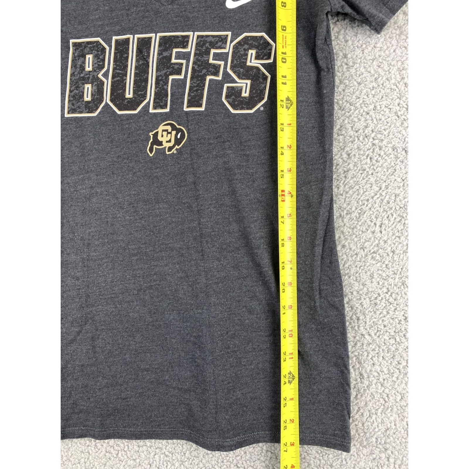 Nike Nike T-Shirt Women's XS Dark Gray V-Neck Top Blouse - 100% Cotton, Short Sleeve, Regular Fit, Tee Size XS / US 0-2 / IT 36-38 - 5 Thumbnail