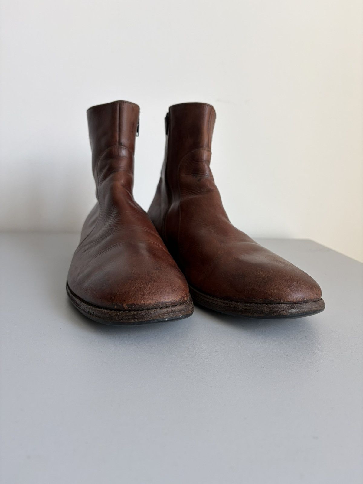 Maison Margiela Martin Margiela AW04 22 lookbook side zip riding boots Size US 14 / EU 47 - 8 Thumbnail