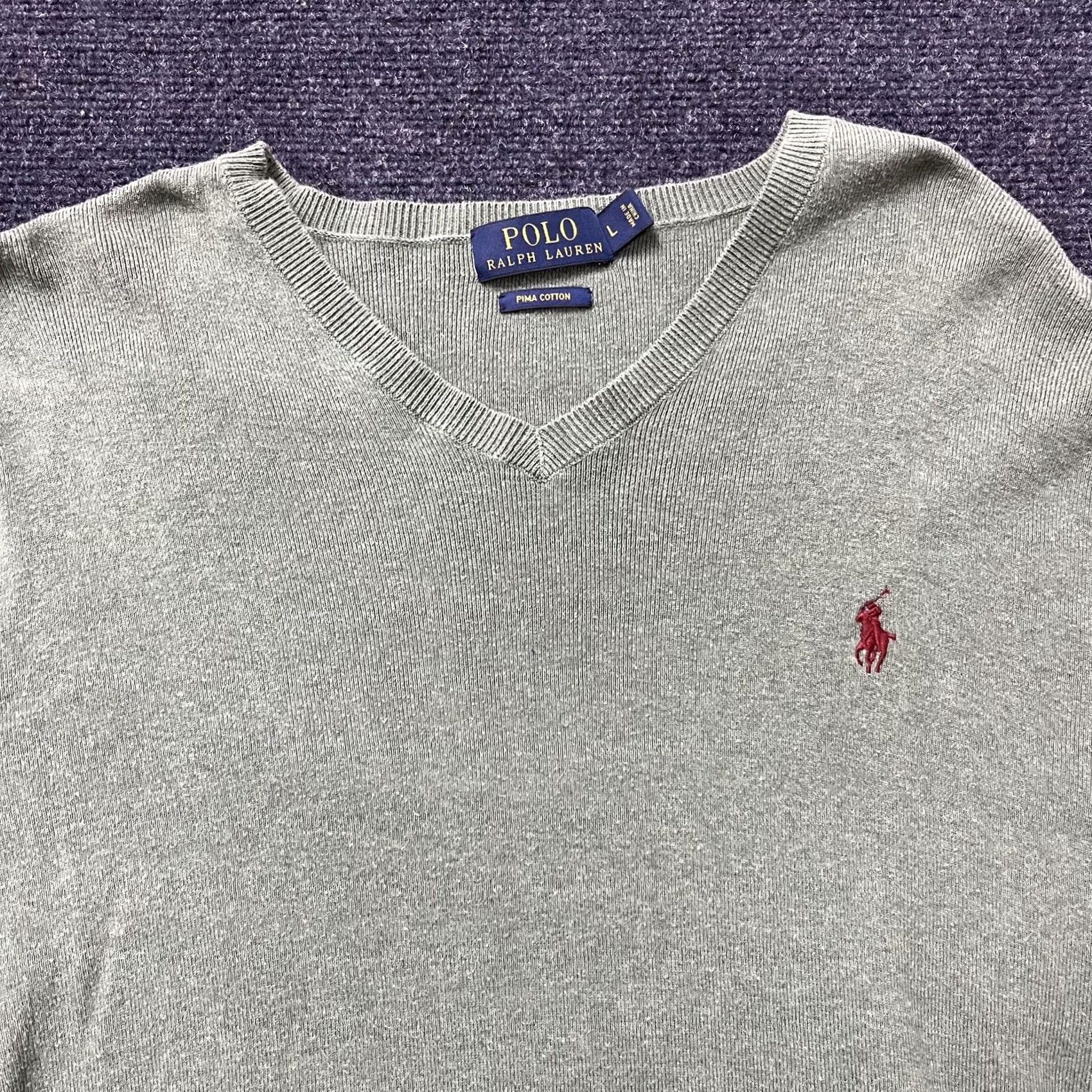 Polo Ralph Lauren Polo Ralph Lauren Sweater Mens Large Green V-Neck Knit Pullover Size US L / EU 52-54 / 3 - 2 Thumbnail