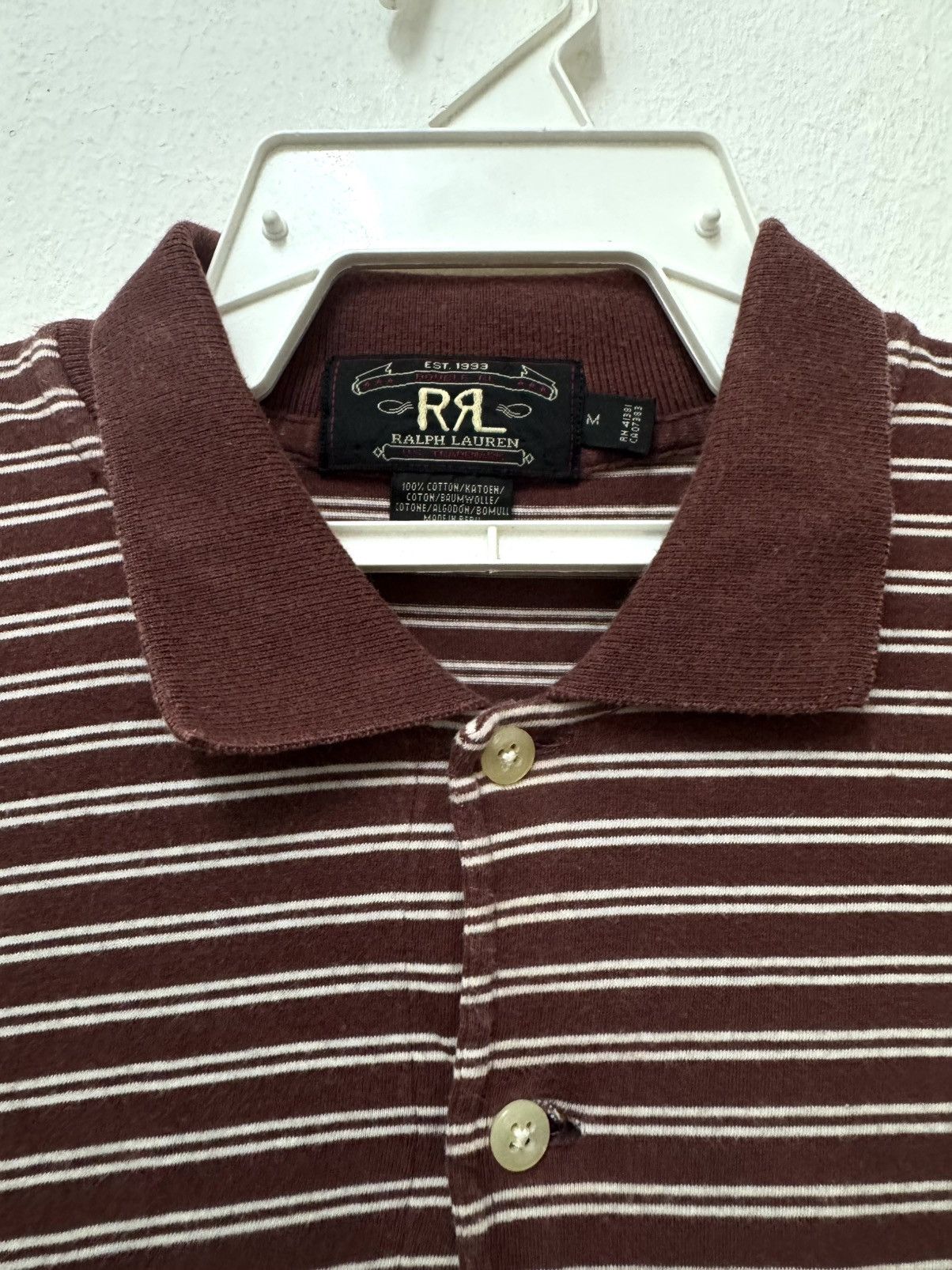 RRL Ralph Lauren Double RL Ralph Lauren Stripes Polo Shirt Size US M / EU 48-50 / 2 - 4 Thumbnail