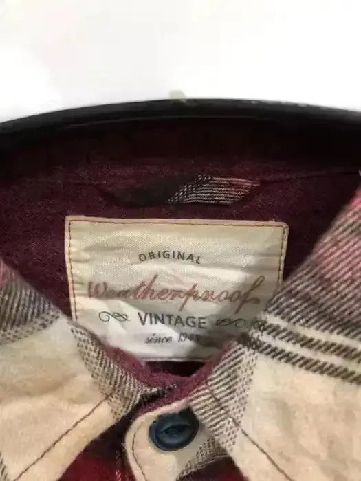Vintage Weatherproof Plaid Tartan Flannel Shirt 👕 Size US L / EU 52-54 / 3 - 3 Thumbnail