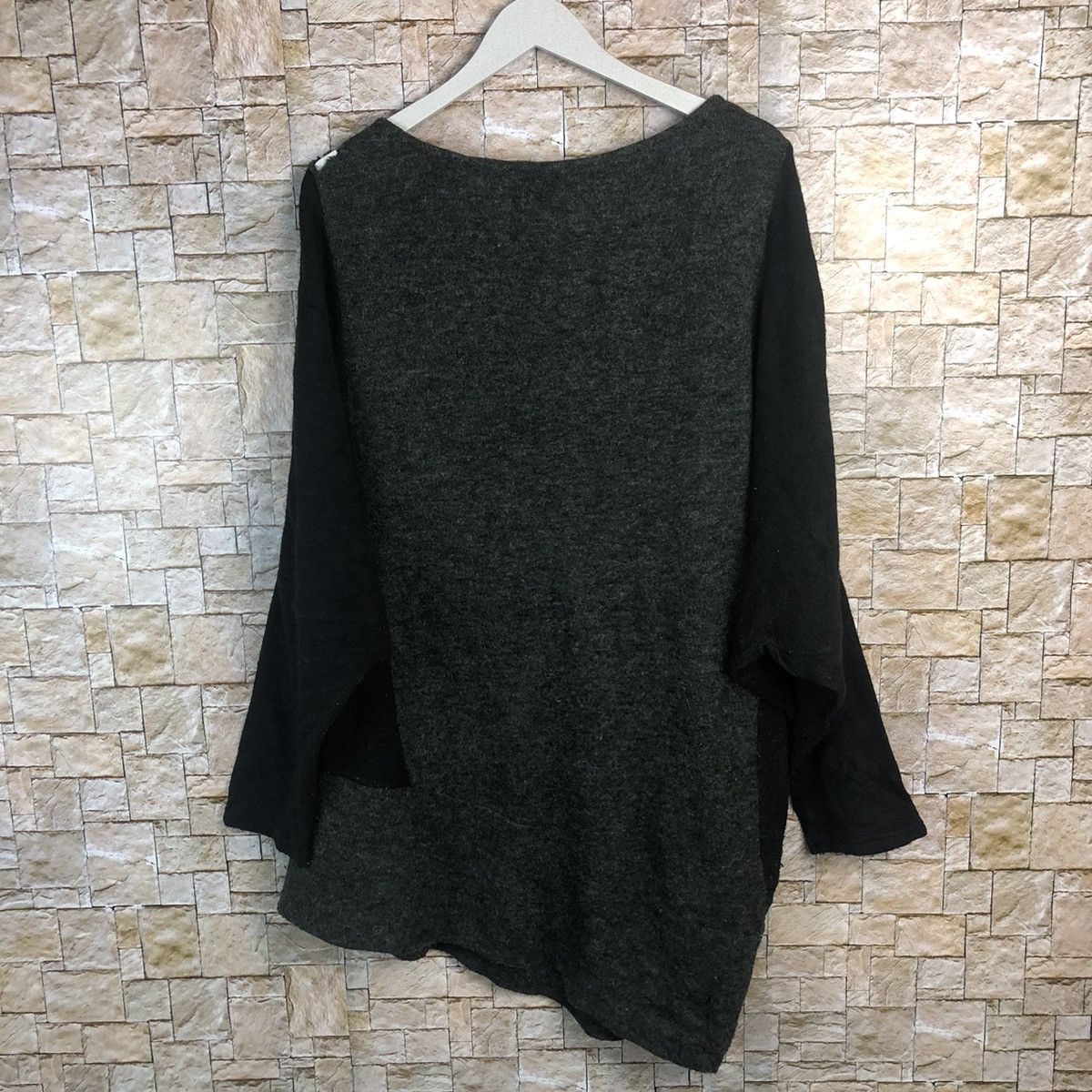 Homespun Knitwear × Japanese Brand big size Dig Deep Black Knitwear ripped #A204 Size XXL / US 16-18 / IT 52-54 - 12 Thumbnail