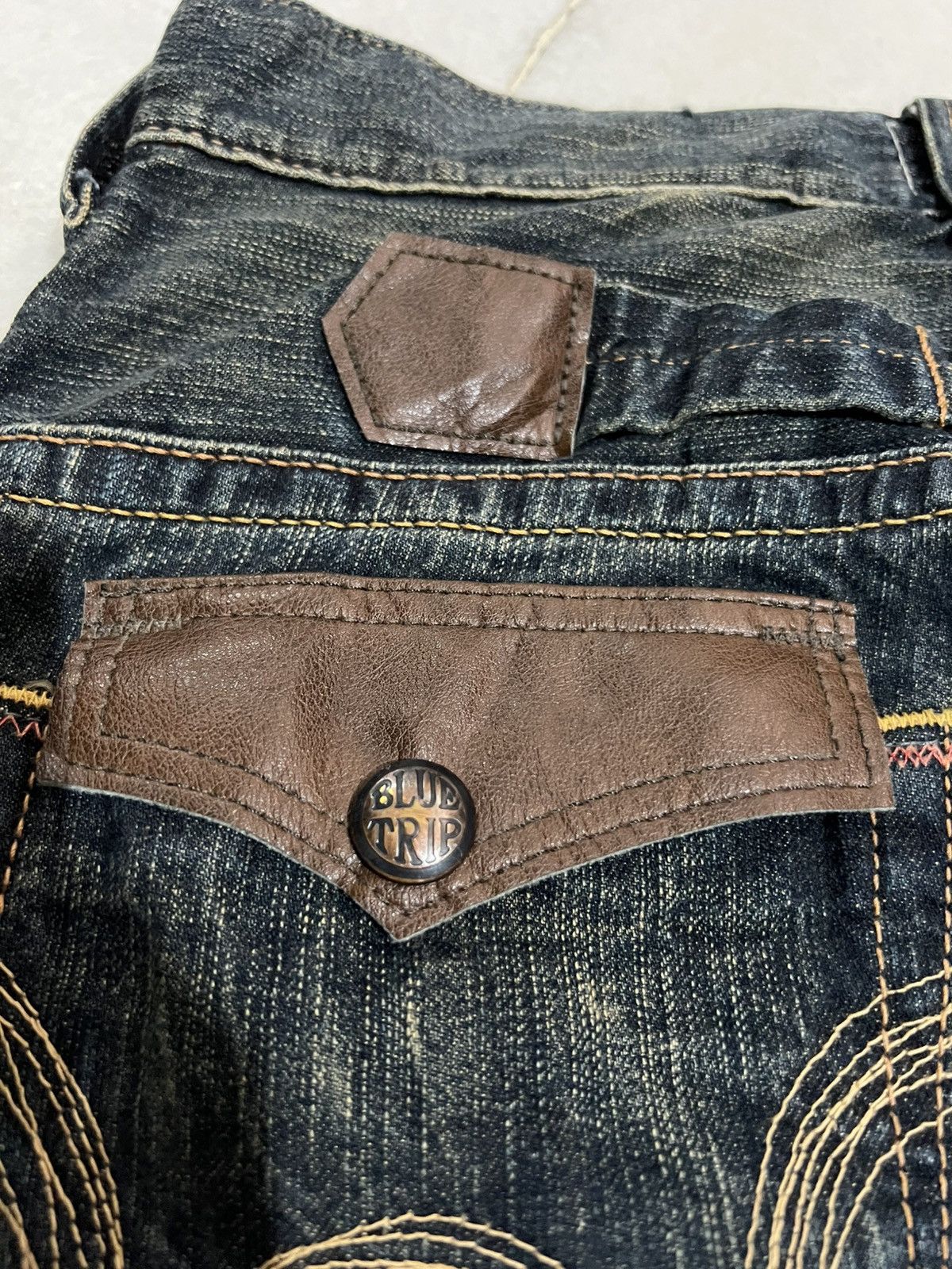 Edwin Flare Jean Vintage Edwin Blue Trip Tokyo Japan Mud Wash Jean Size US 28 / EU 44 - 15 Thumbnail