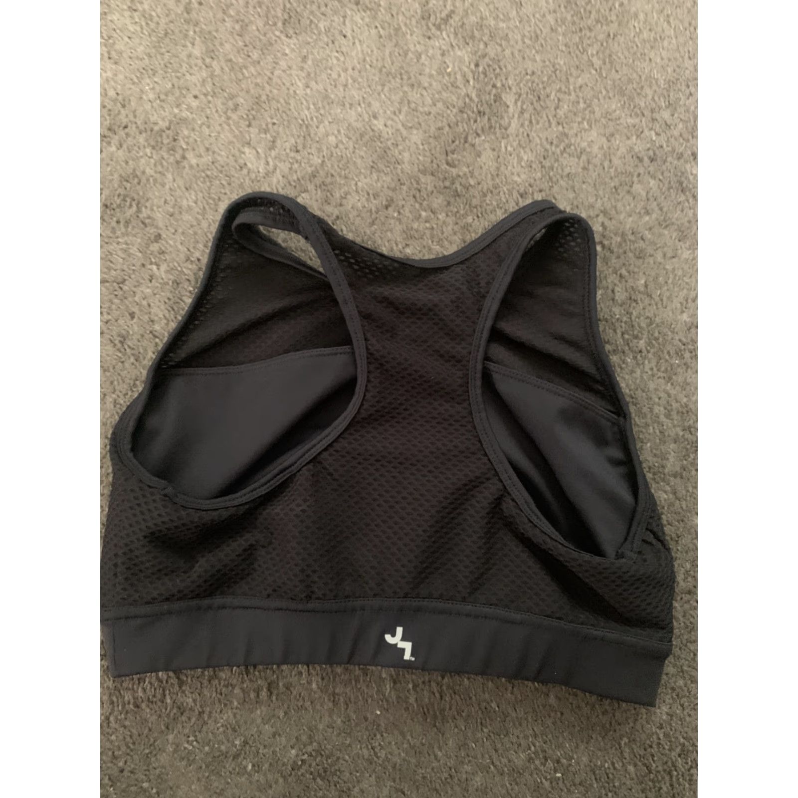Vintage JoyLab Black Racerback Sports Bra Small Women S Racerback Athletic Gym Workout Fashion Size ONE SIZE - 2 Thumbnail