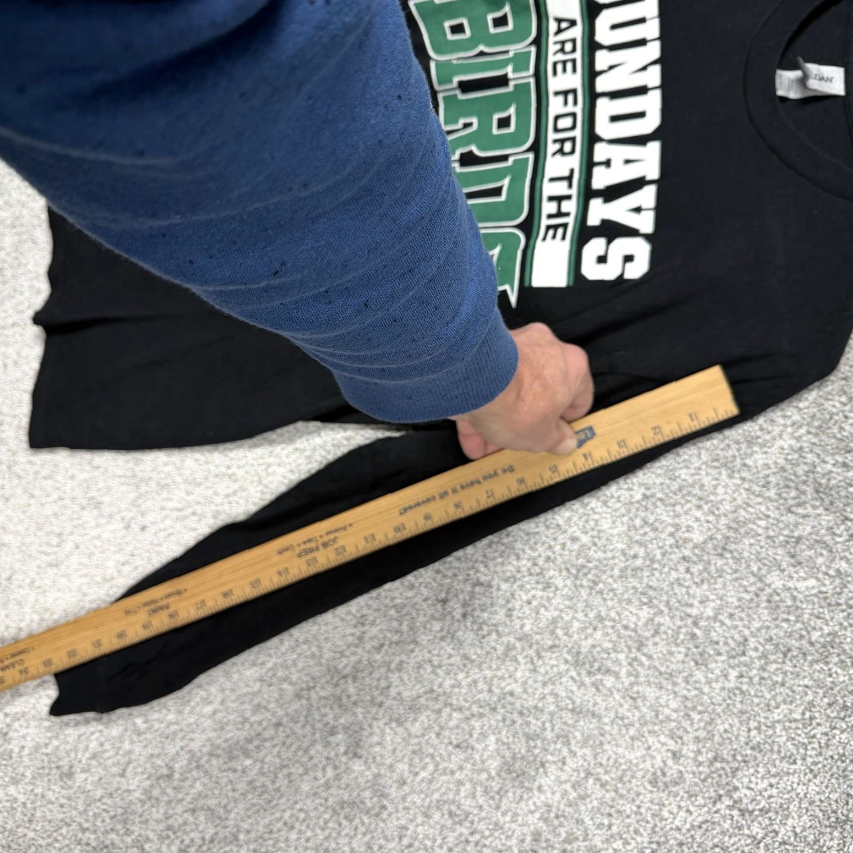 Gildan Philadelphia Eagles Mens Long Sleeve T-Shirt Black SUNDAYS ARE FOR THE BIRDS Football Gildan Heavy Cotton M Size US M / EU 48-50 / 2 - 3 Thumbnail