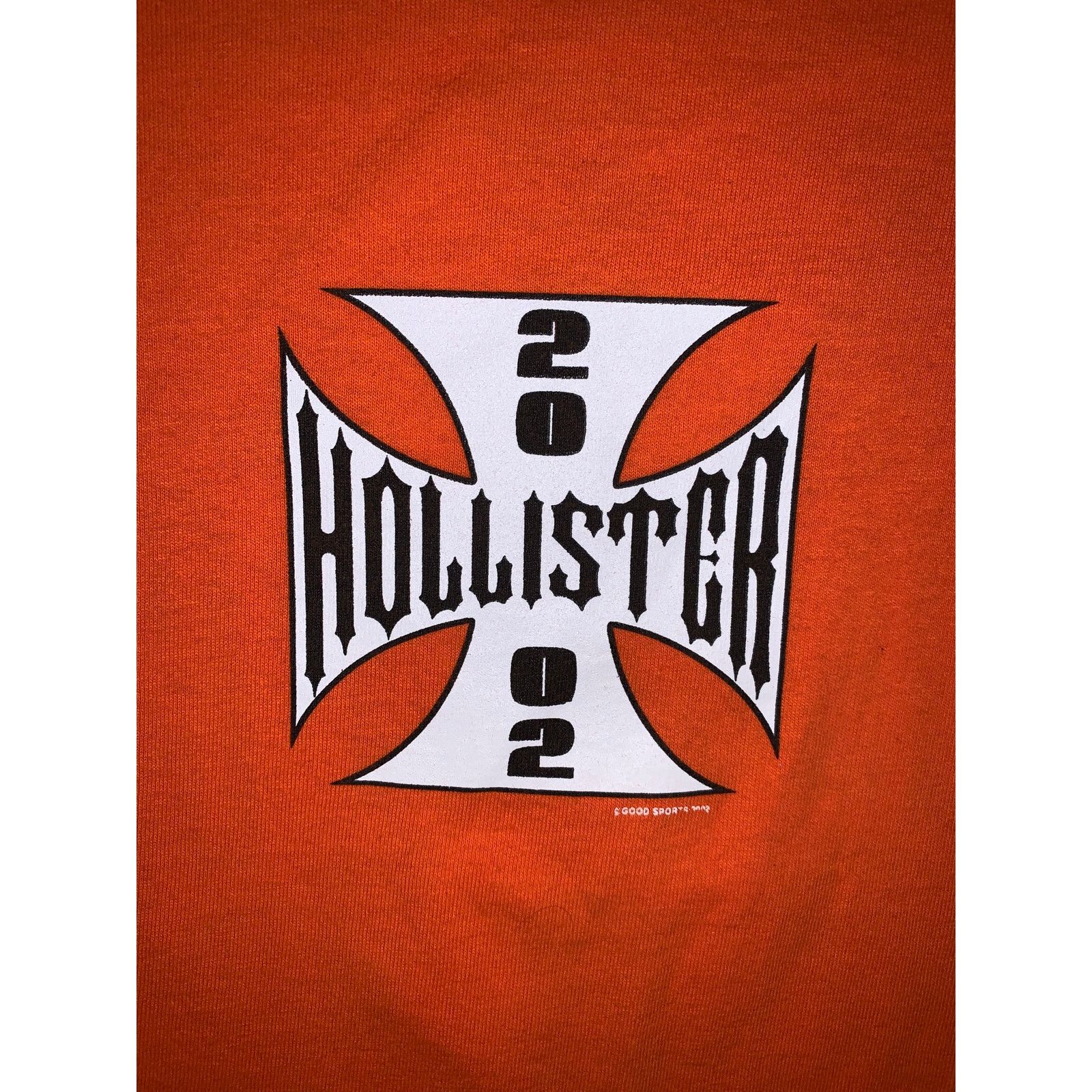 Harley Davidson × Other × West Coast Choppers Hollister 2002 Independence Rally Biker T Shirt XL Orange Size US XL / EU 56 / 4 - 1 Thumbnail