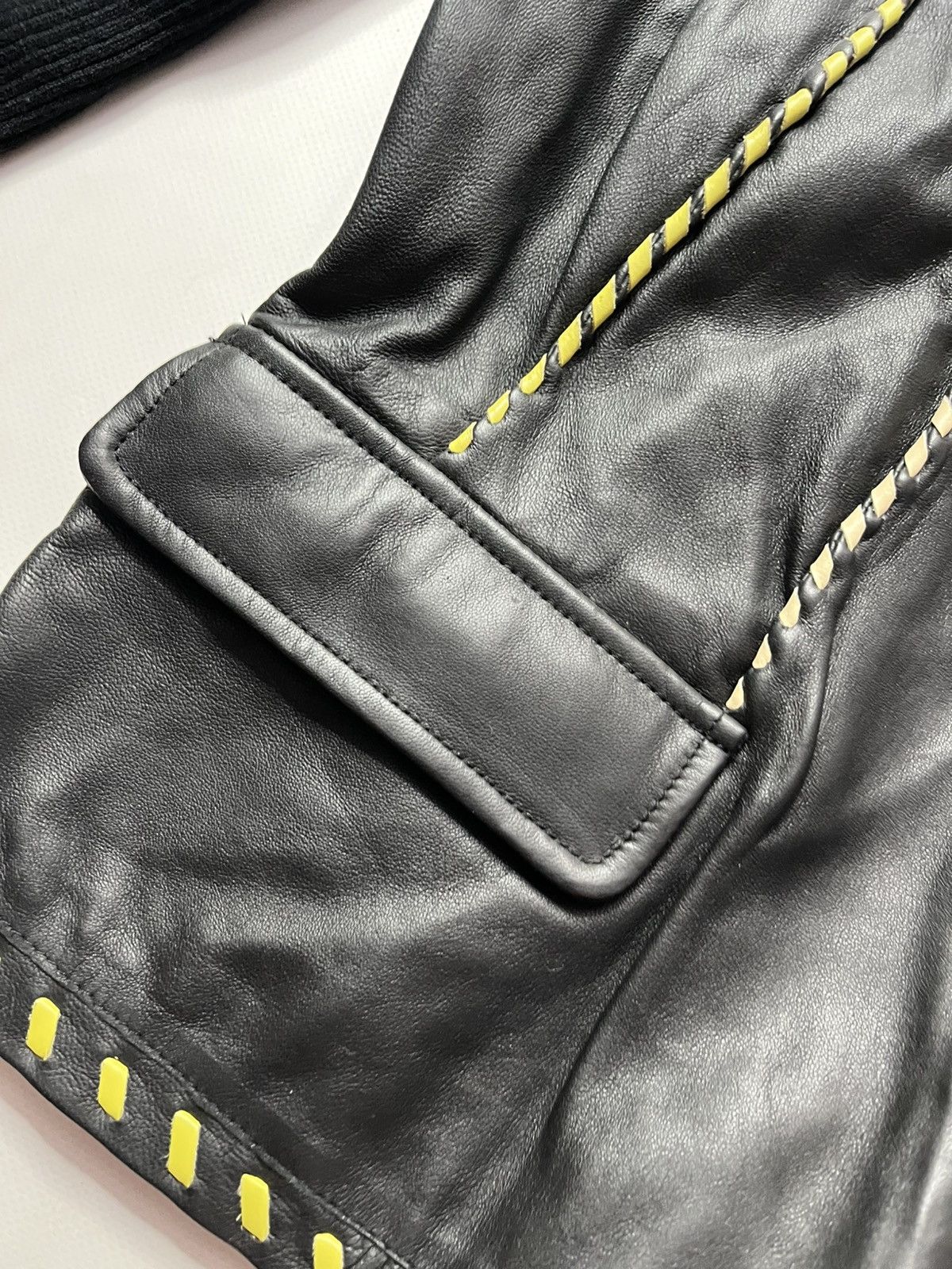 Roberto Cavalli × Vintage Roberto Cavalli Class vintage Leather jacket Size L / US 10 / IT 46 - 6 Thumbnail
