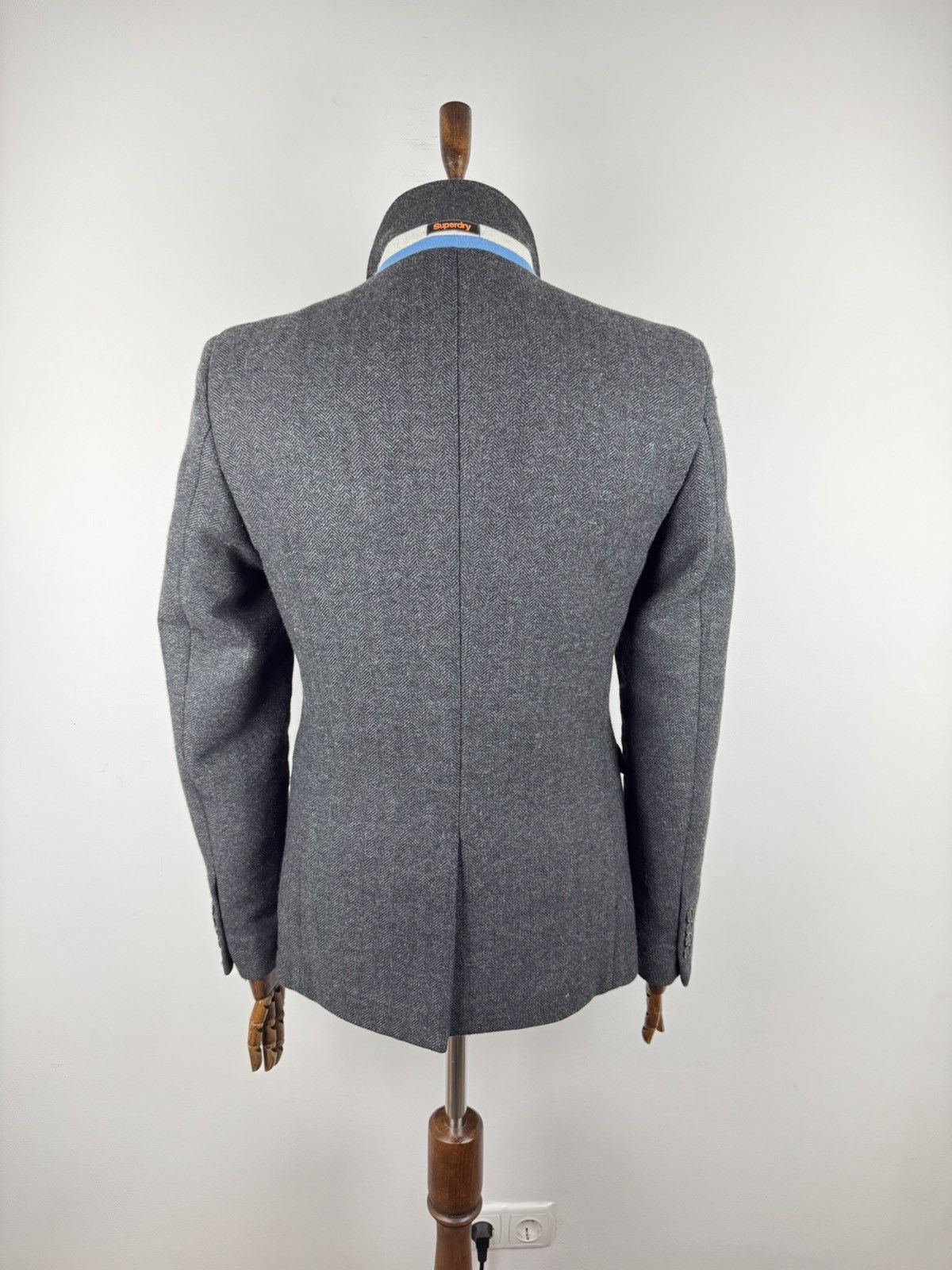 Superdry Men’s Supedry Supremacy Tough Tweed Jacket Gray Coat size L Size US L / EU 52-54 / 3 - 5 Thumbnail