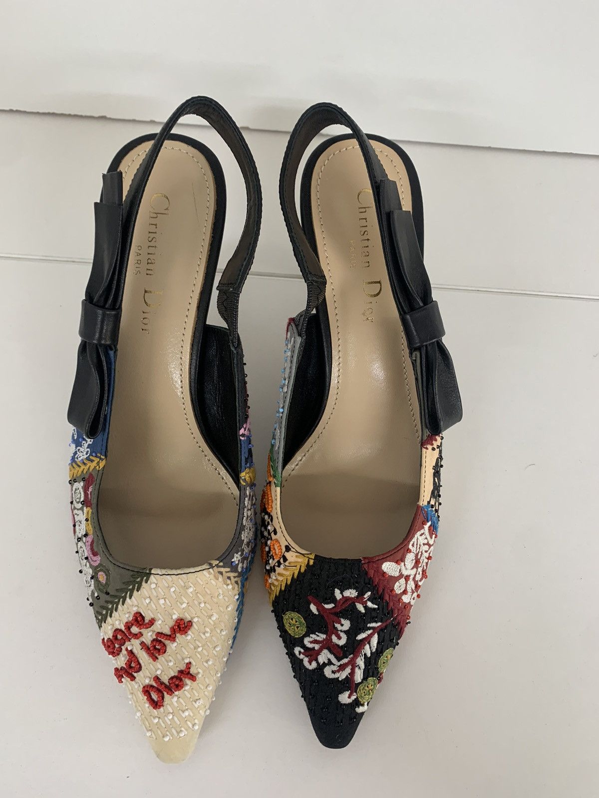 Dior Heel Dior Embroidered Calfskin Size US 9 / IT 39 - 2 Thumbnail