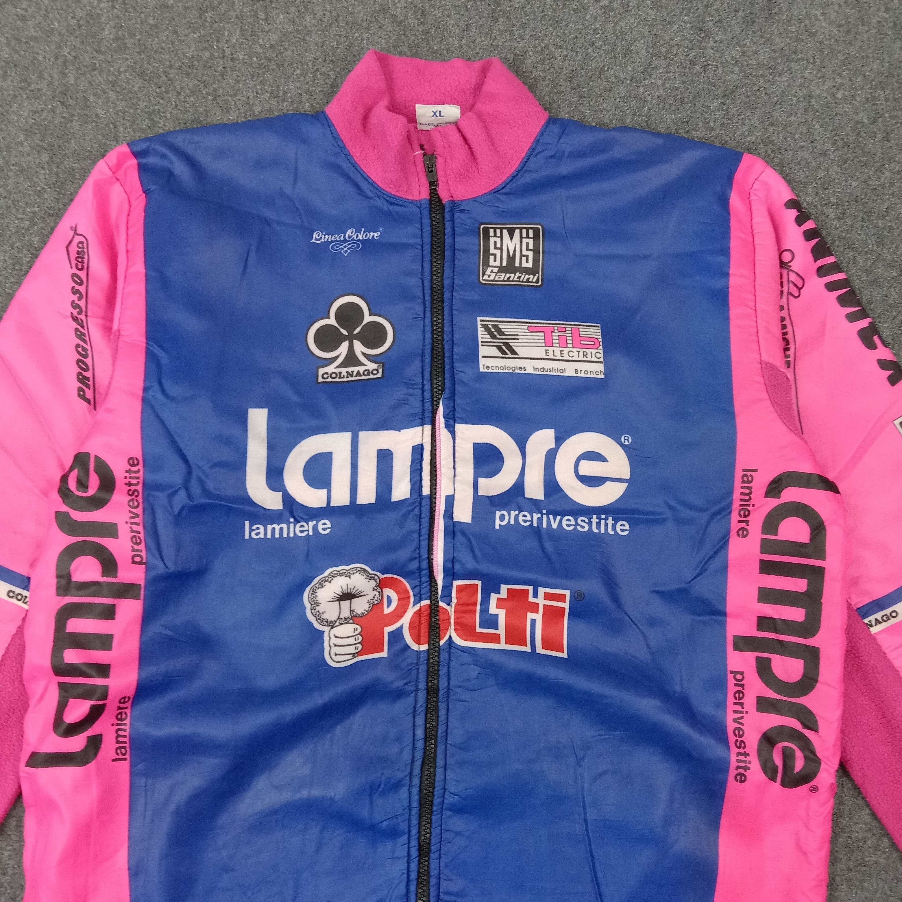 Sports Specialties 90s Santini Lempre-Polti Cycling Thermal Jacket C263N13 Size US XL / EU 56 / 4 - 2 Thumbnail